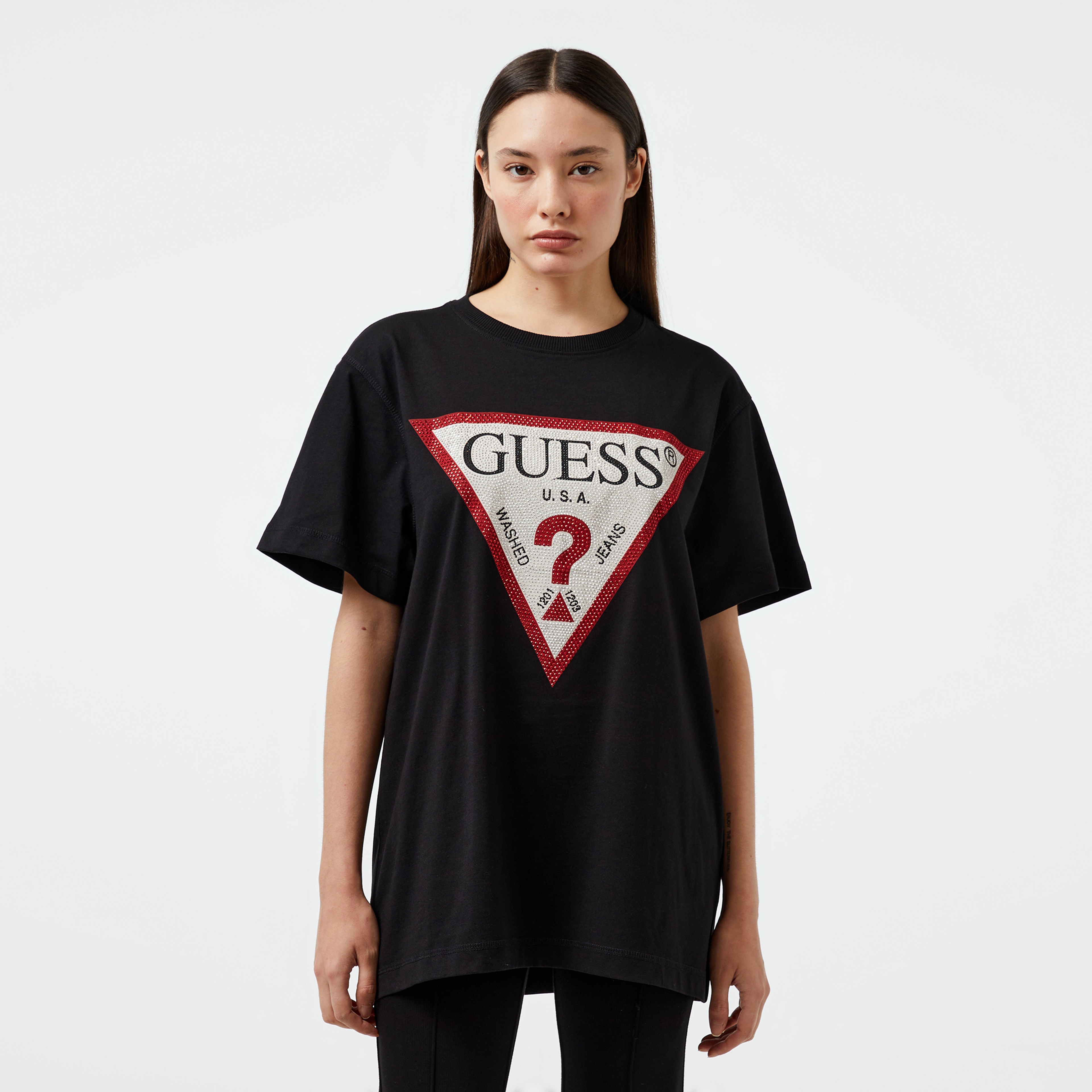 Guess Kadın Siyah T-Shirt