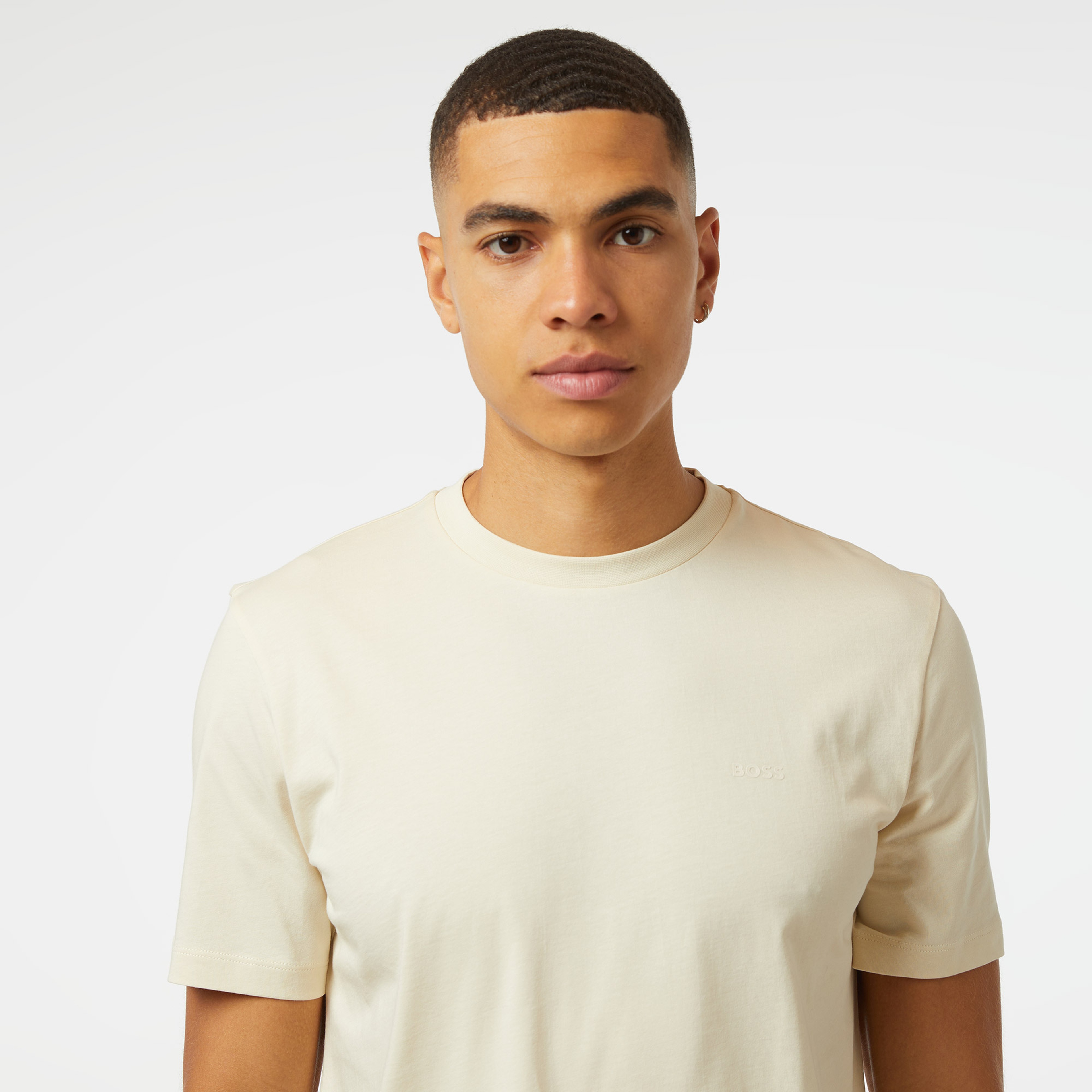 Boss Thompson 01 Erkek Krem T-Shirt