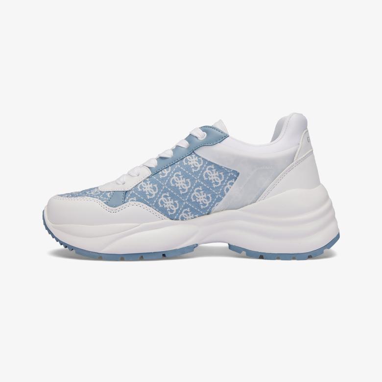 Guess Samra Logo Kadın Mavi Spor Ayakkabı