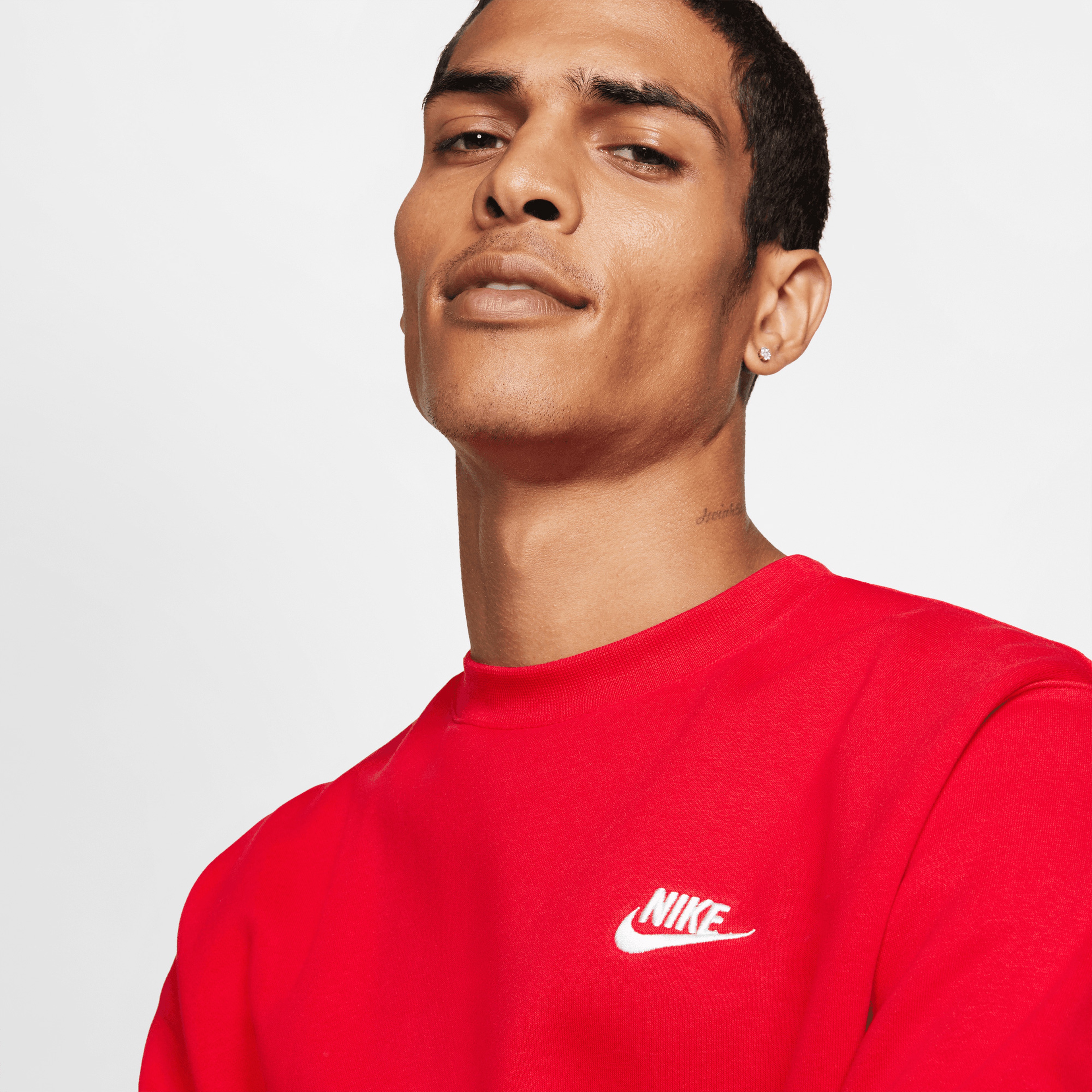 Nike Sportswear Club Crew Bb Erkek Kırmızı Sweatshirt