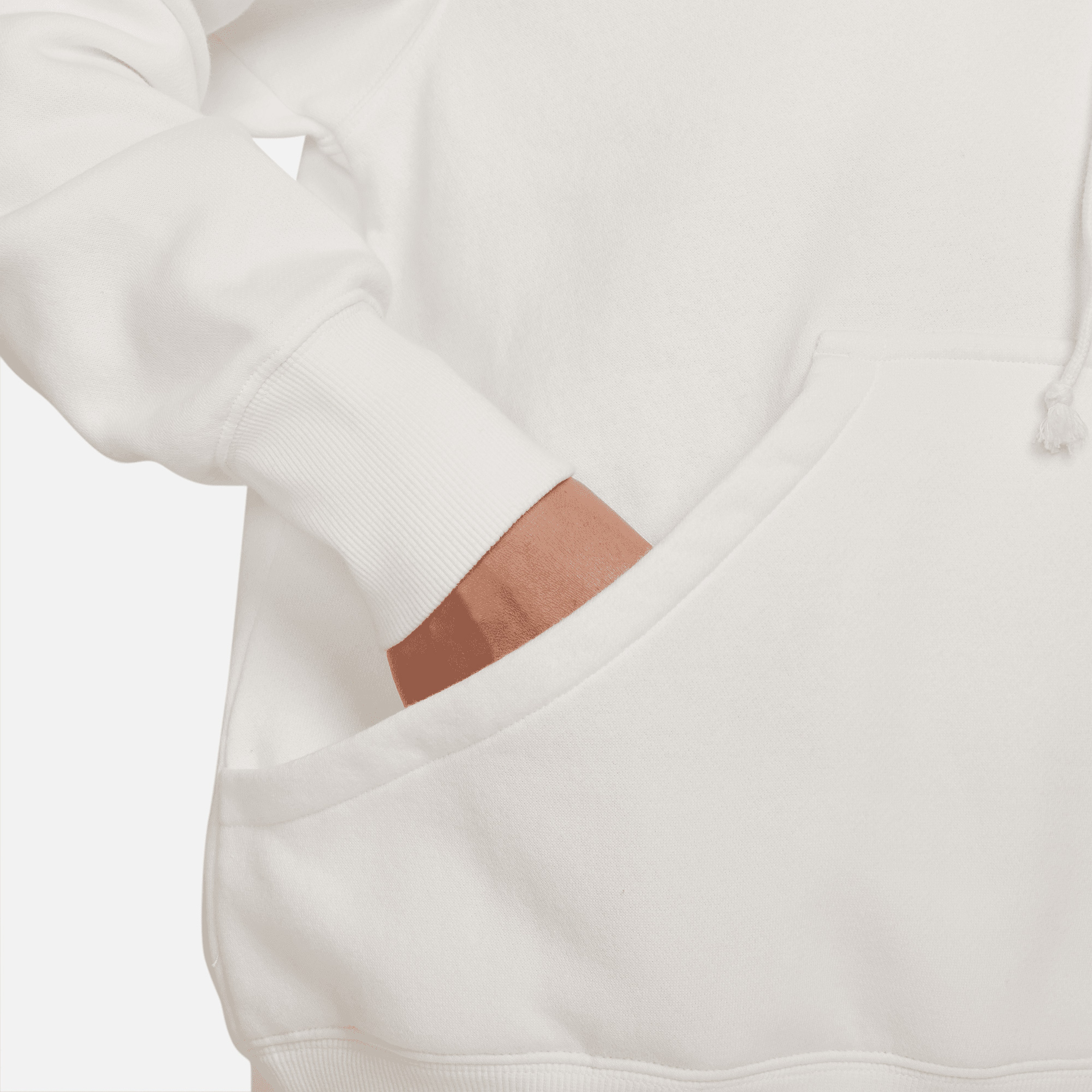 Nike Sportswear Phoenix Fleece Overisize Hoodie Kadın Beyaz Sweatshirt