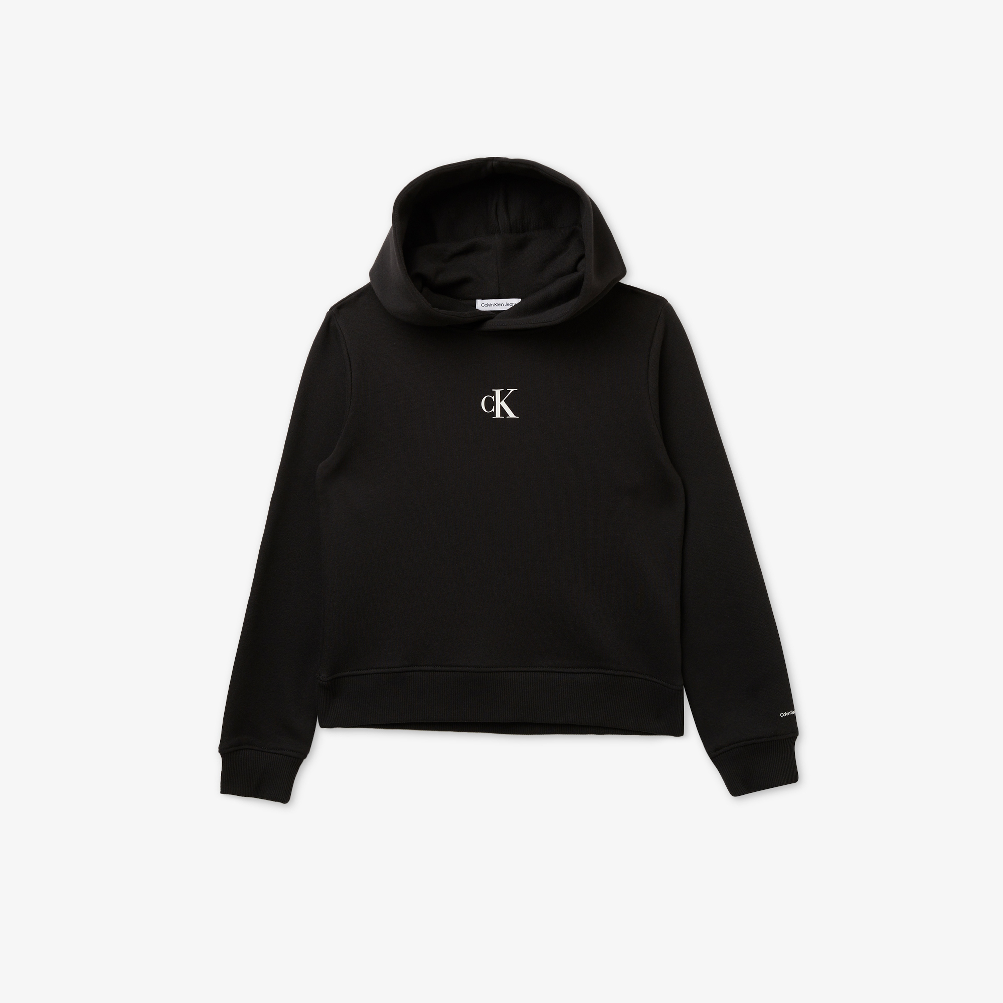 Calvin Klein Logo Boxy Siyah Çocuk Sweatshirt