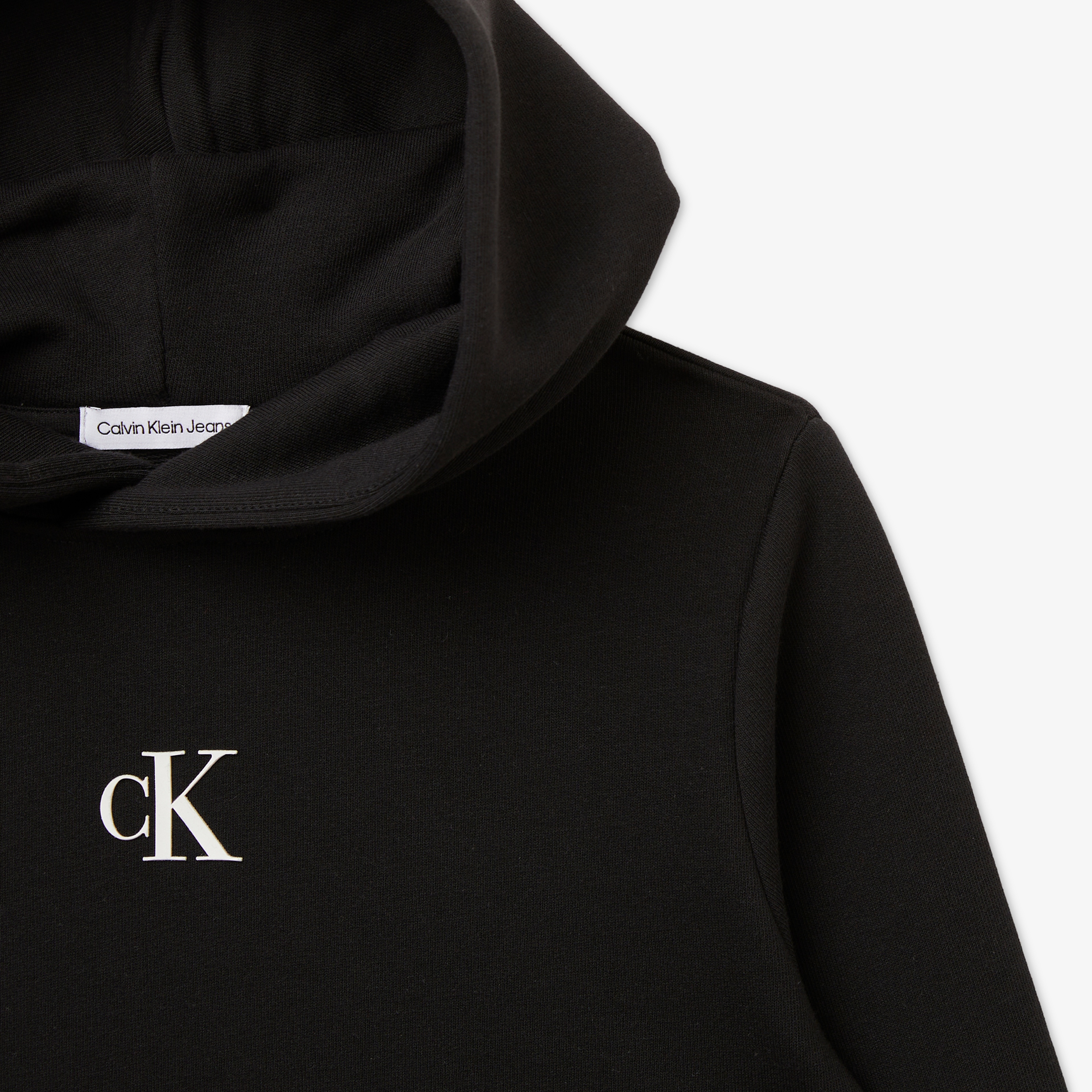 Calvin Klein Logo Boxy Siyah Çocuk Sweatshirt