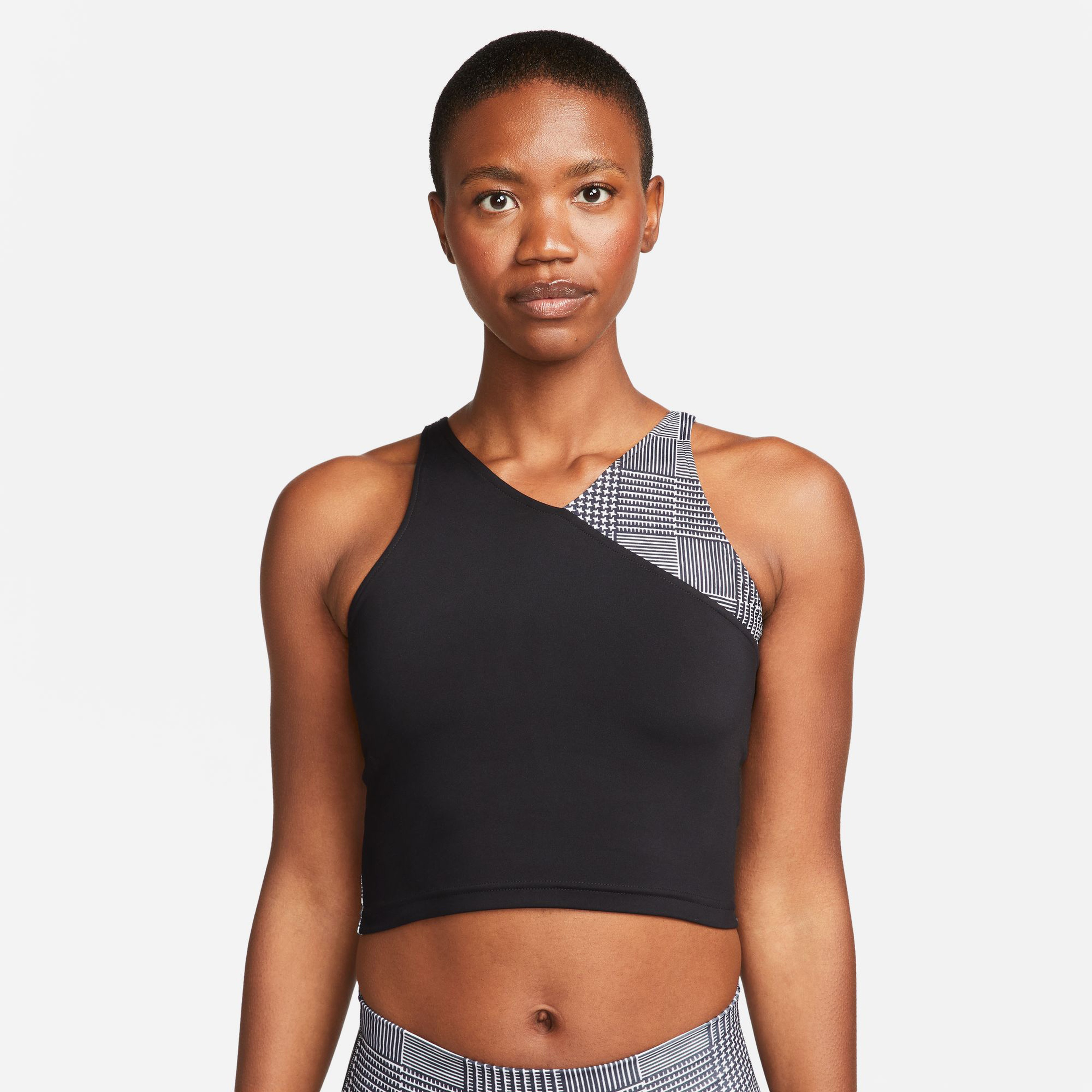 Nike Yoga Dri-FIT Crop Tank Kadın Siyah Kolsuz T-Shirt
