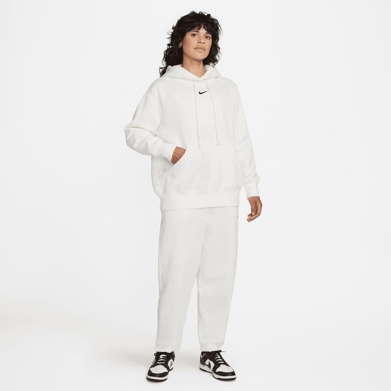 Nike Sportswear Phoenix Fleece Overisize Hoodie Kadın Beyaz Sweatshirt