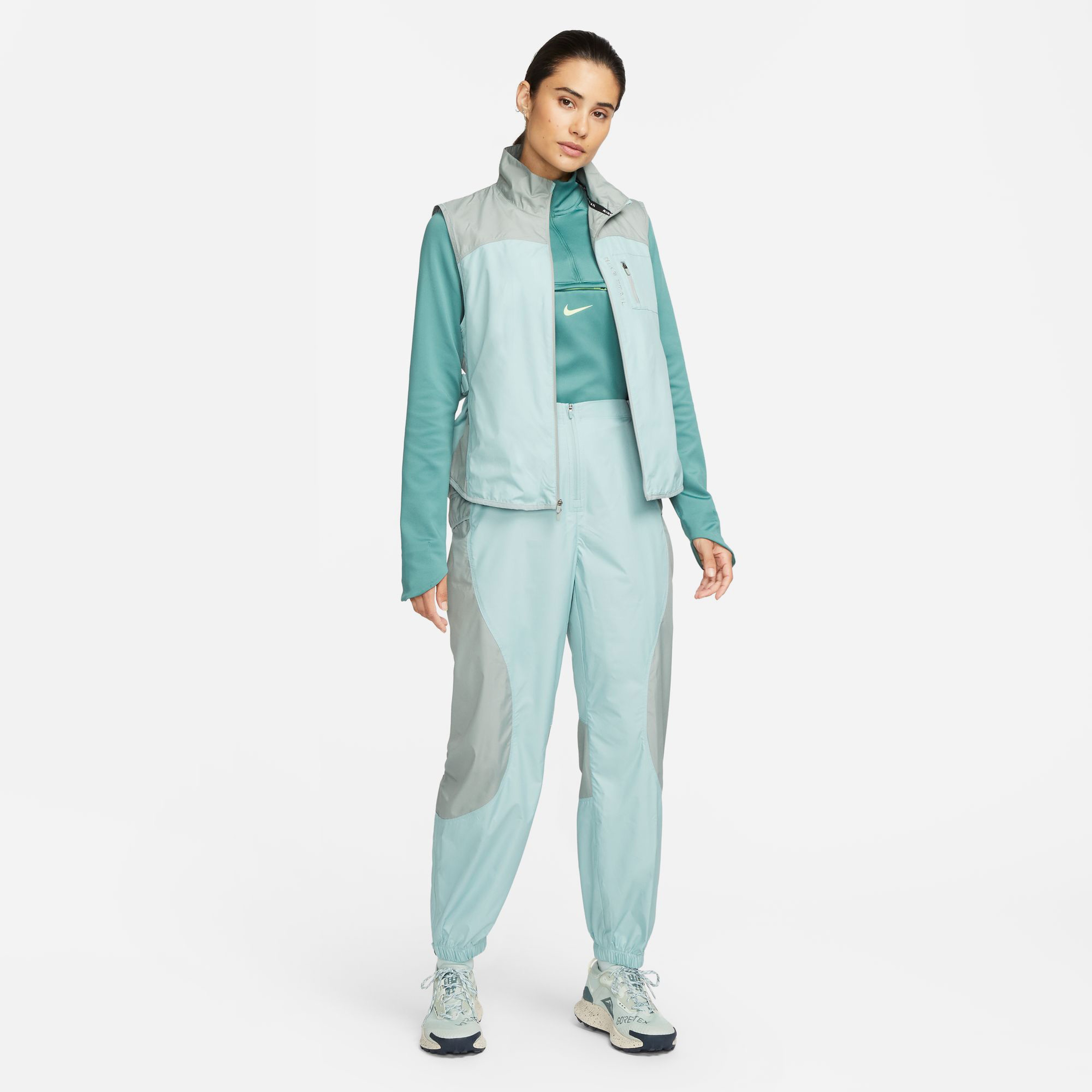 Nike Trail Repel Kadın Yeşil Eşofman Altı