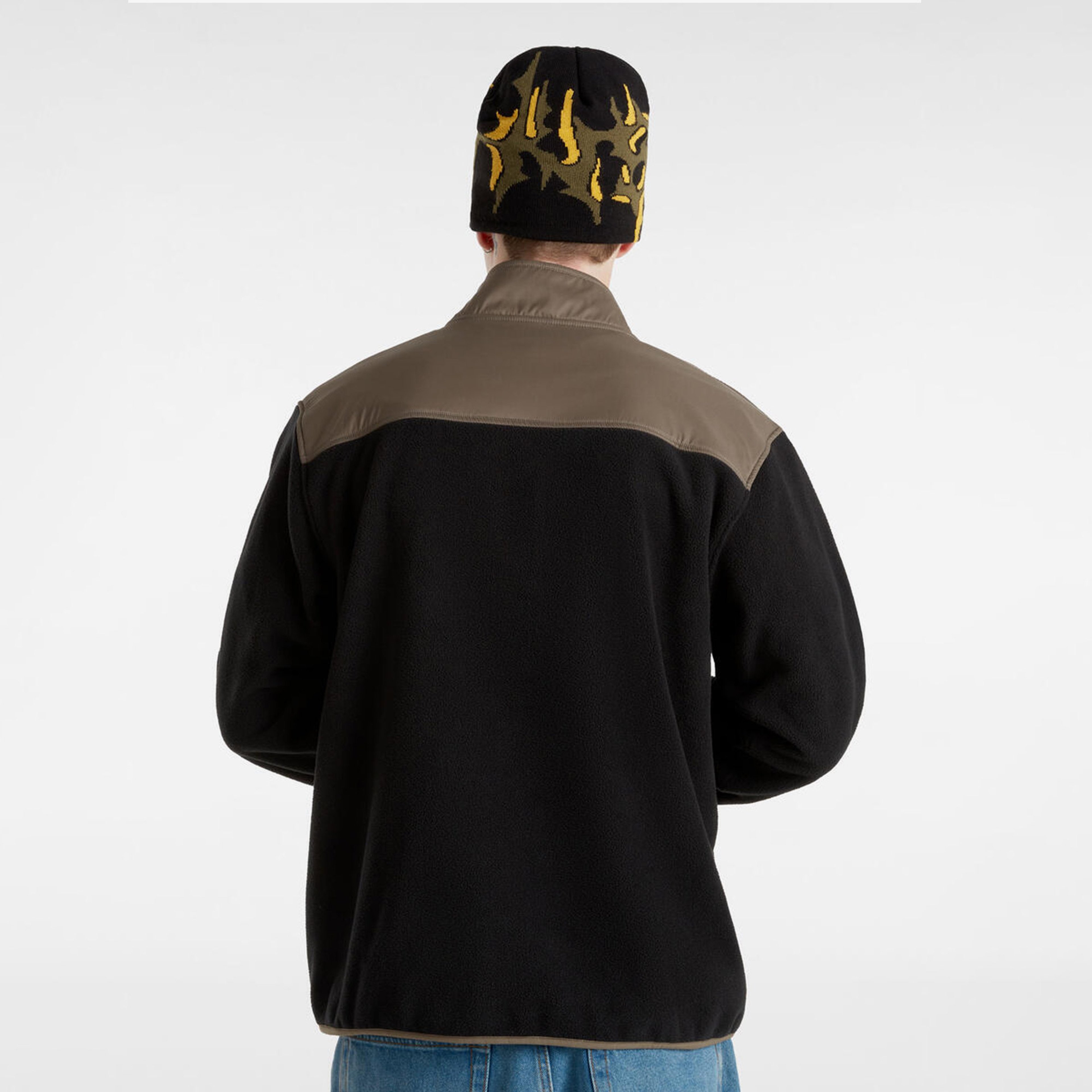 Vans Ranford Polar Fleece Loose Erkek Siyah Sweatshirt