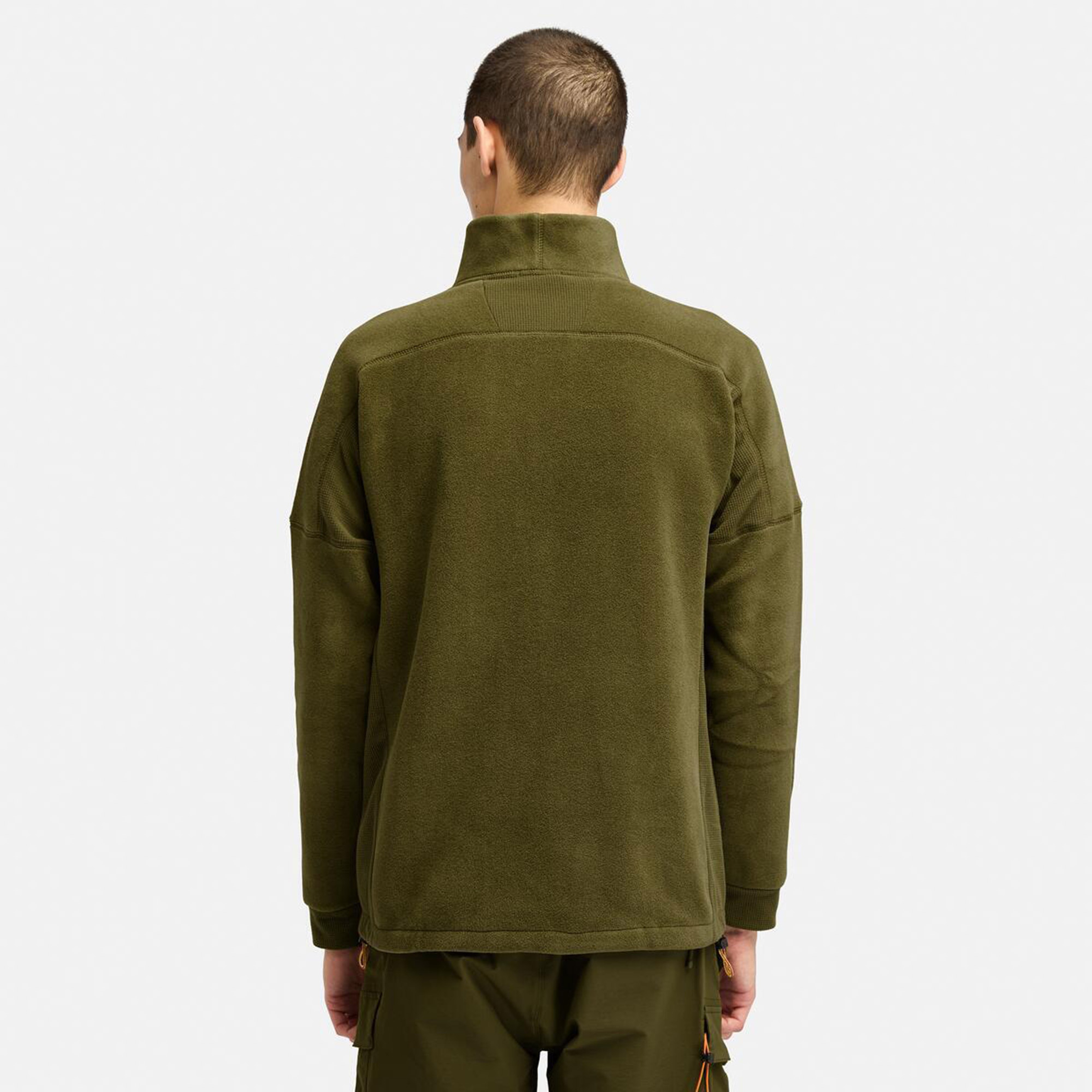 Timberland Polartec Mix Media Full Zip Fleece Erkek Yeşil Ceket