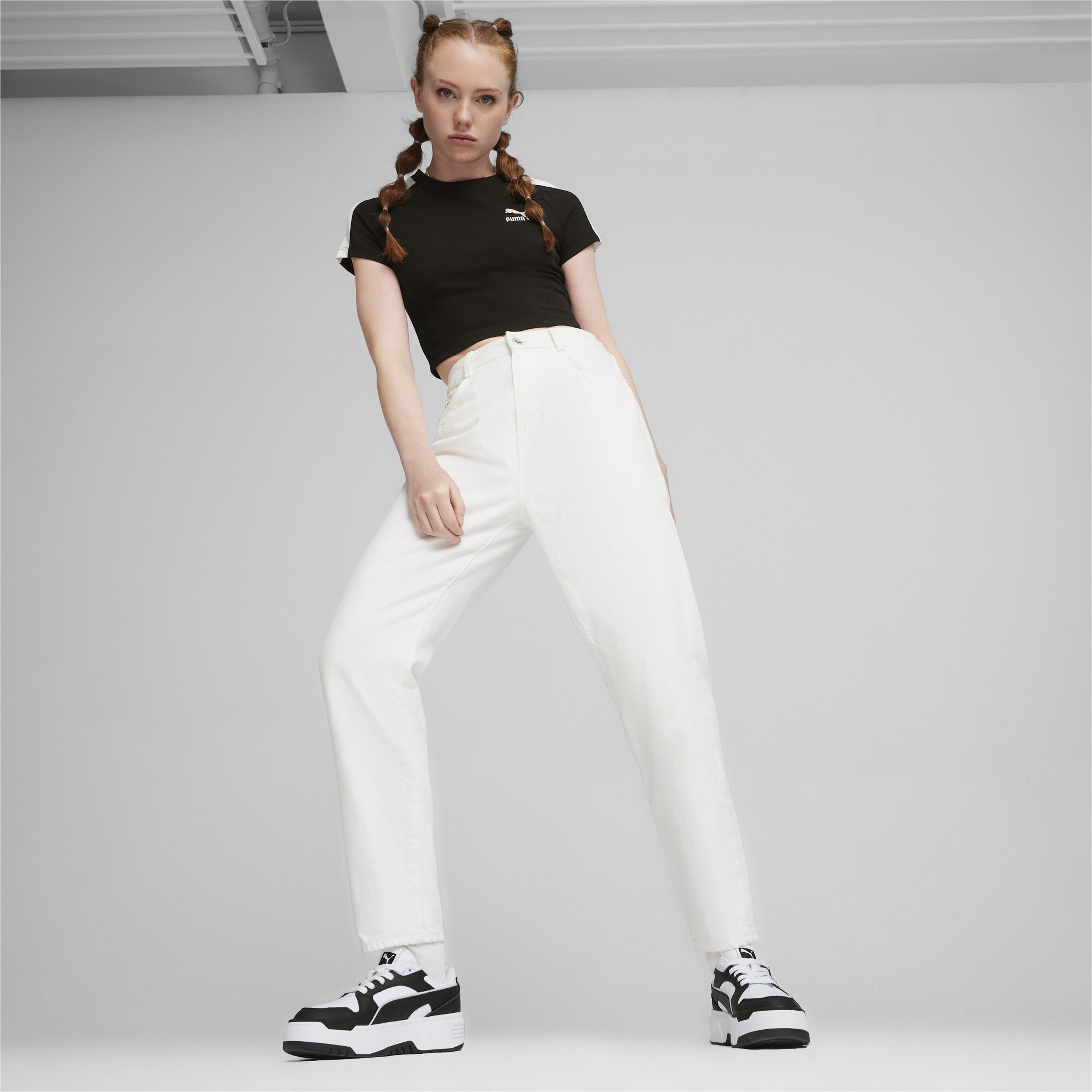 Puma Iconic T7 Baby Kadın Siyah T-Shirt