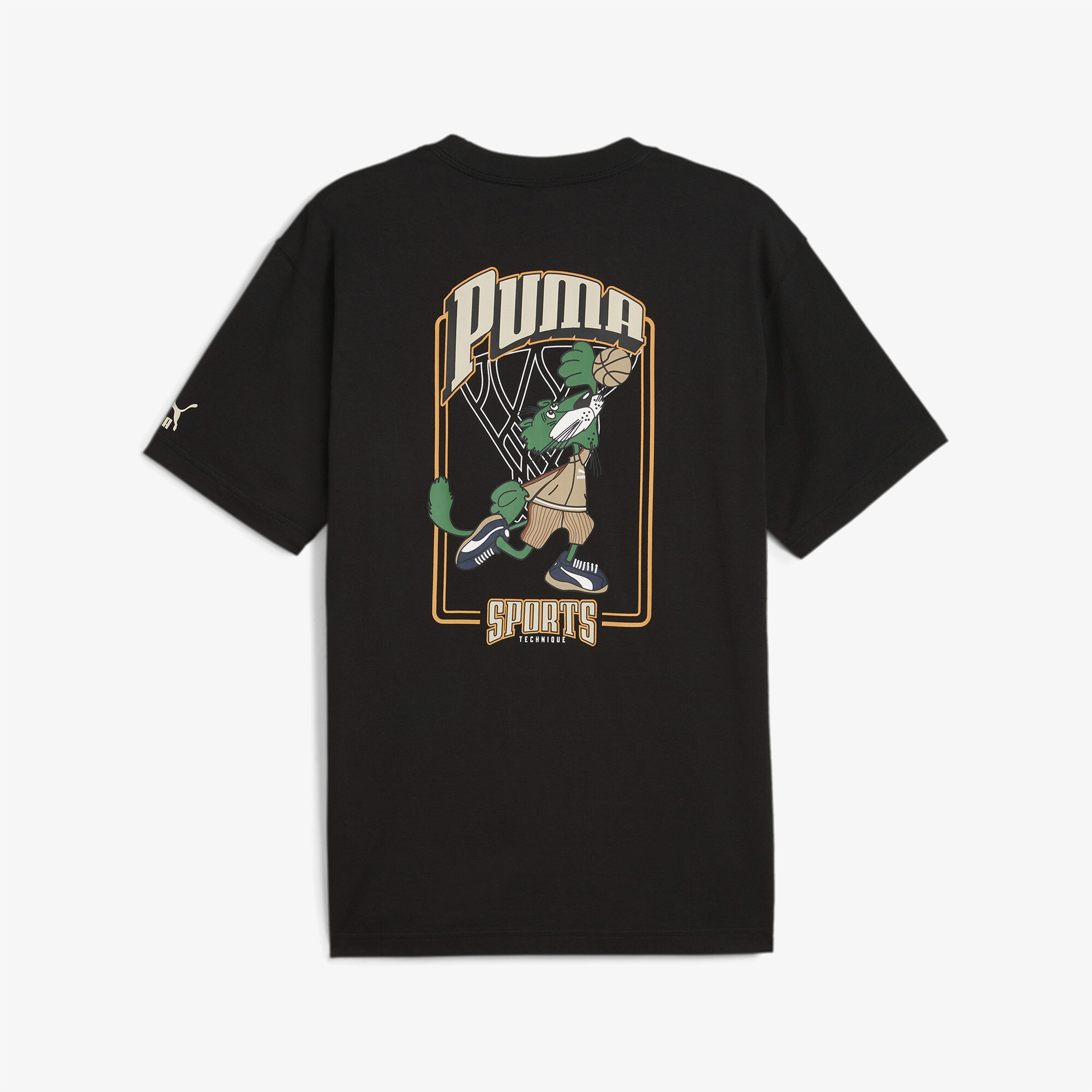 Puma Team Graphic Erkek Siyah T-Shirt