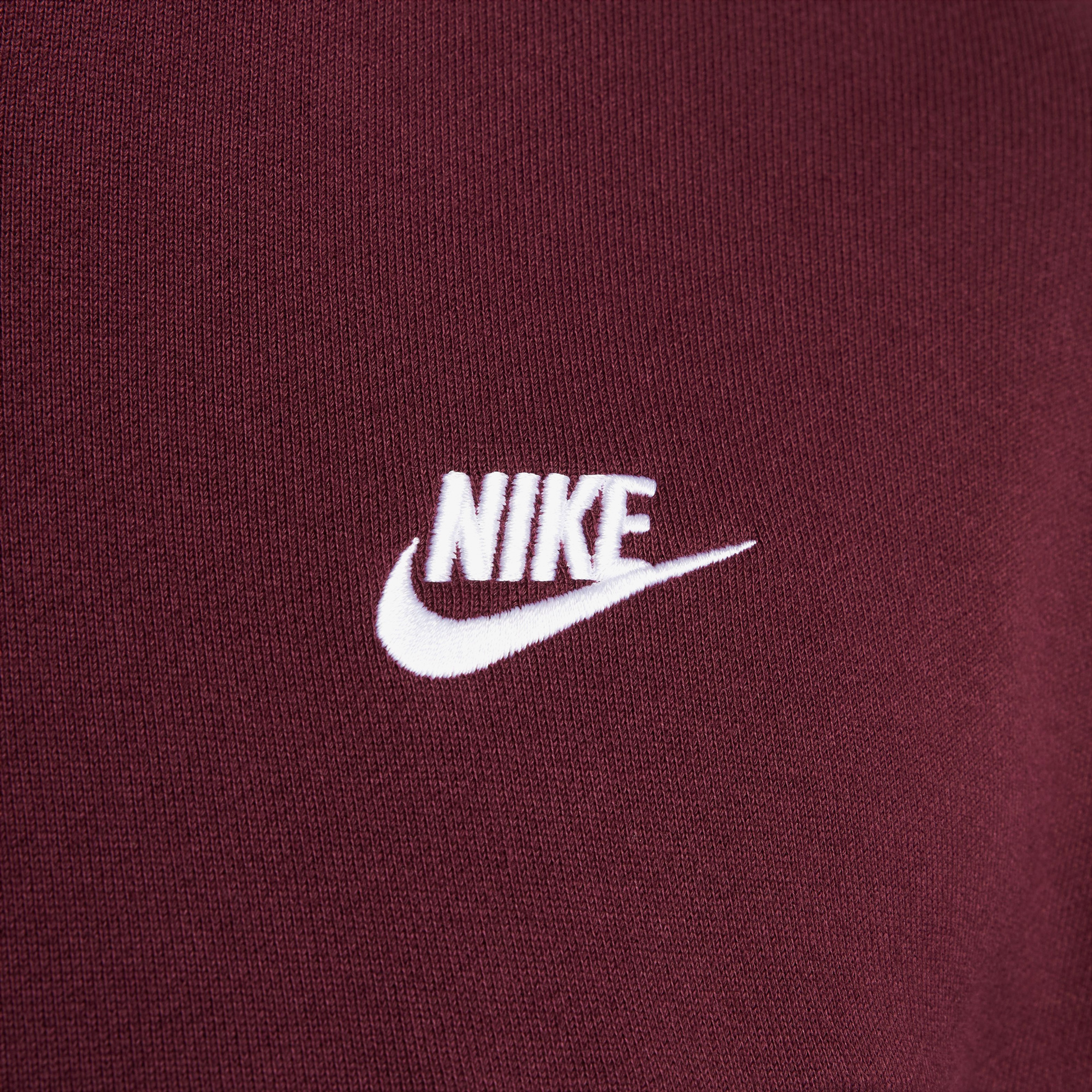 Nike Club Fleece+ Hoodie Erkek Bordo Sweatshirt