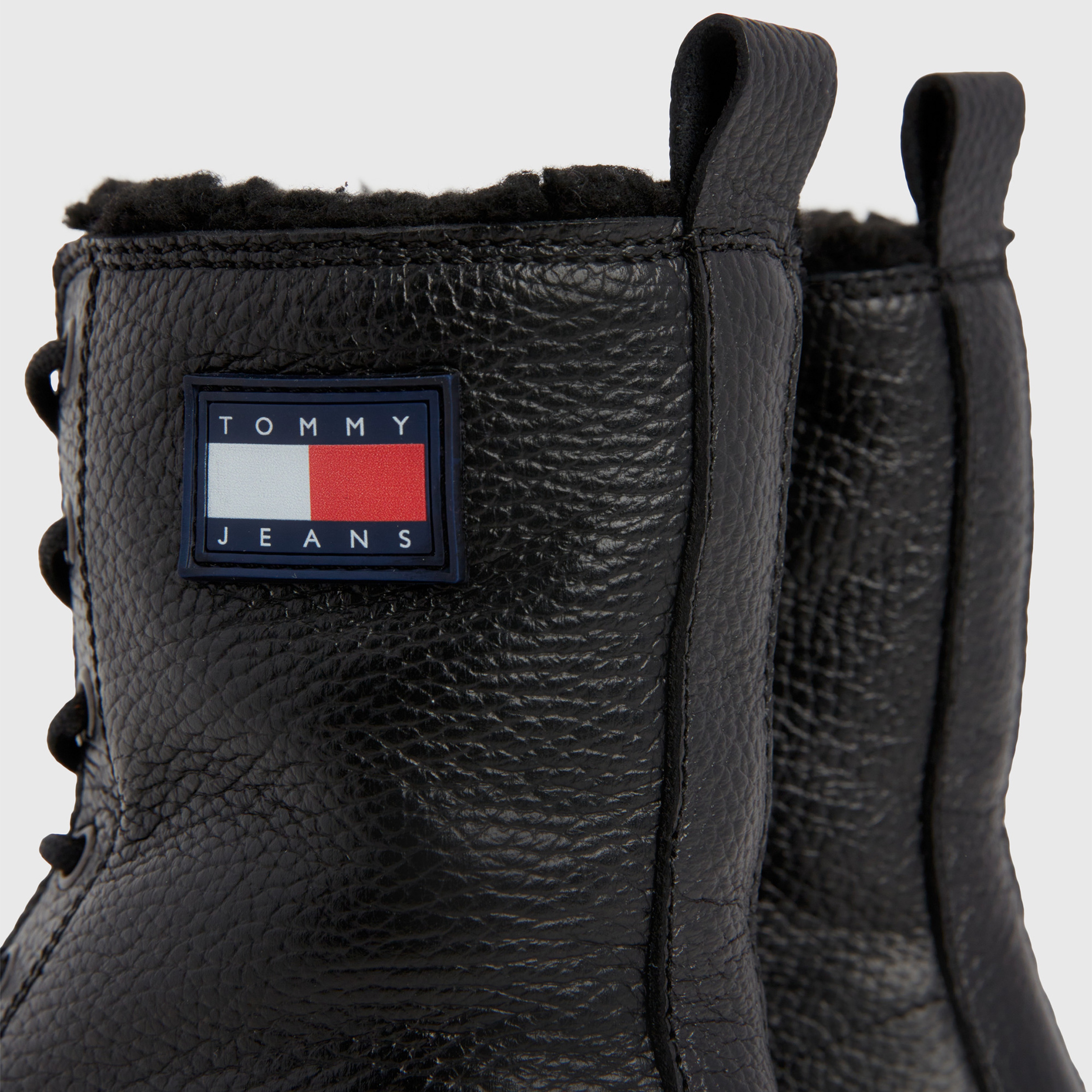 Tommy Hilfiger Tjw Urban Boot Tumbled Ltr Wl Kadın Siyah Bot