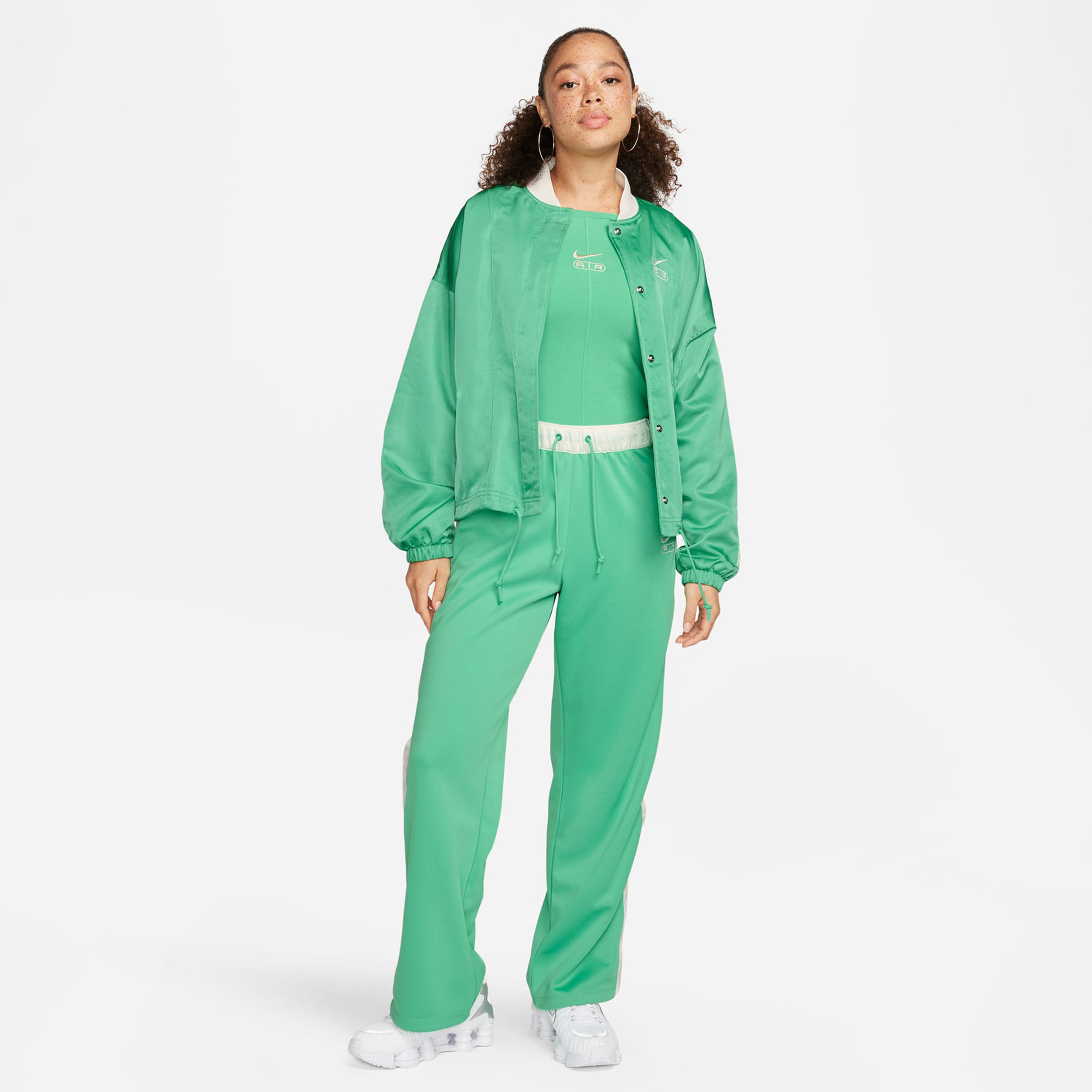 Nike Sportswear Air Kadın Yeşil Uzun Kollu T-Shirt