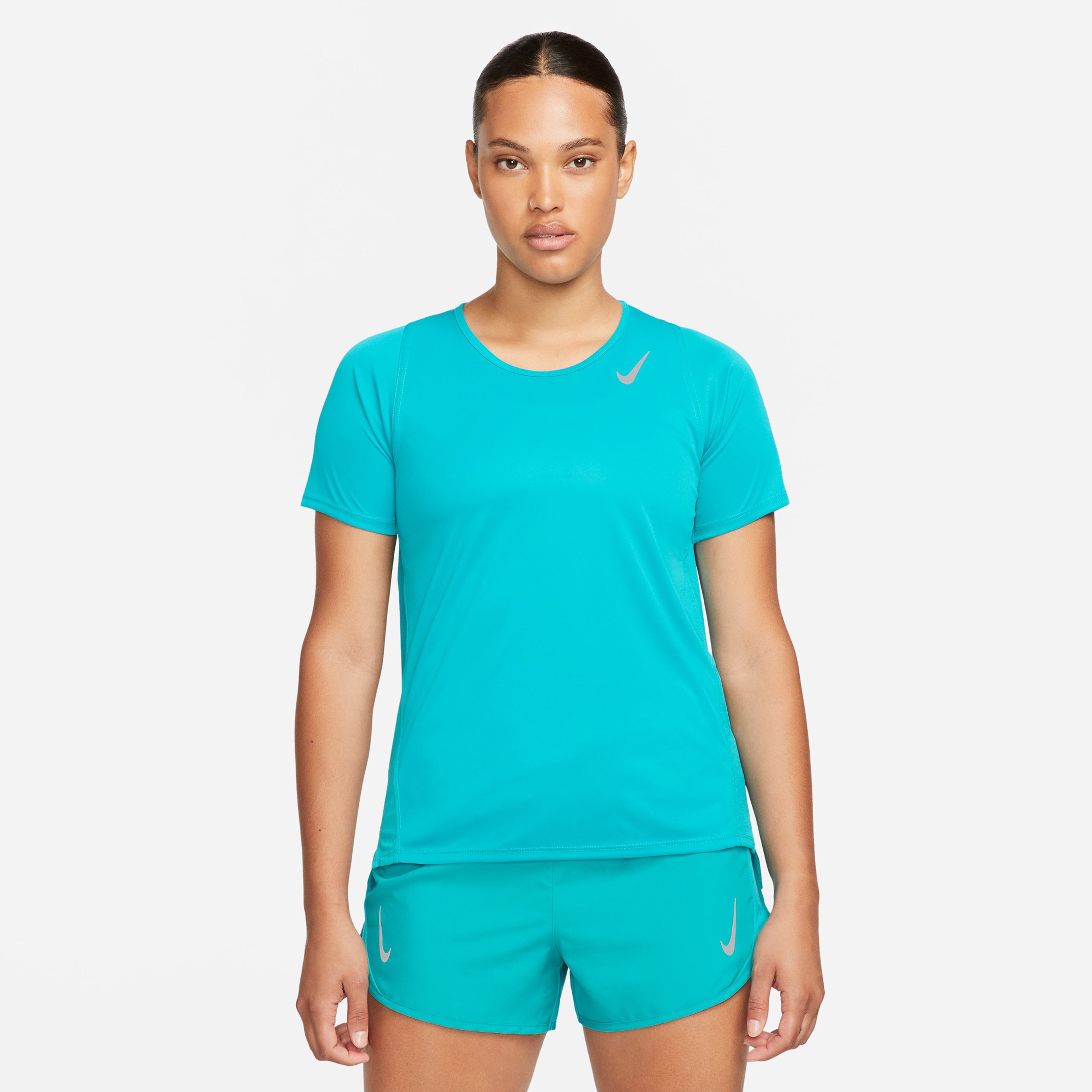 Nike Dri-FIT Race Kadın Mavi T-Shirt