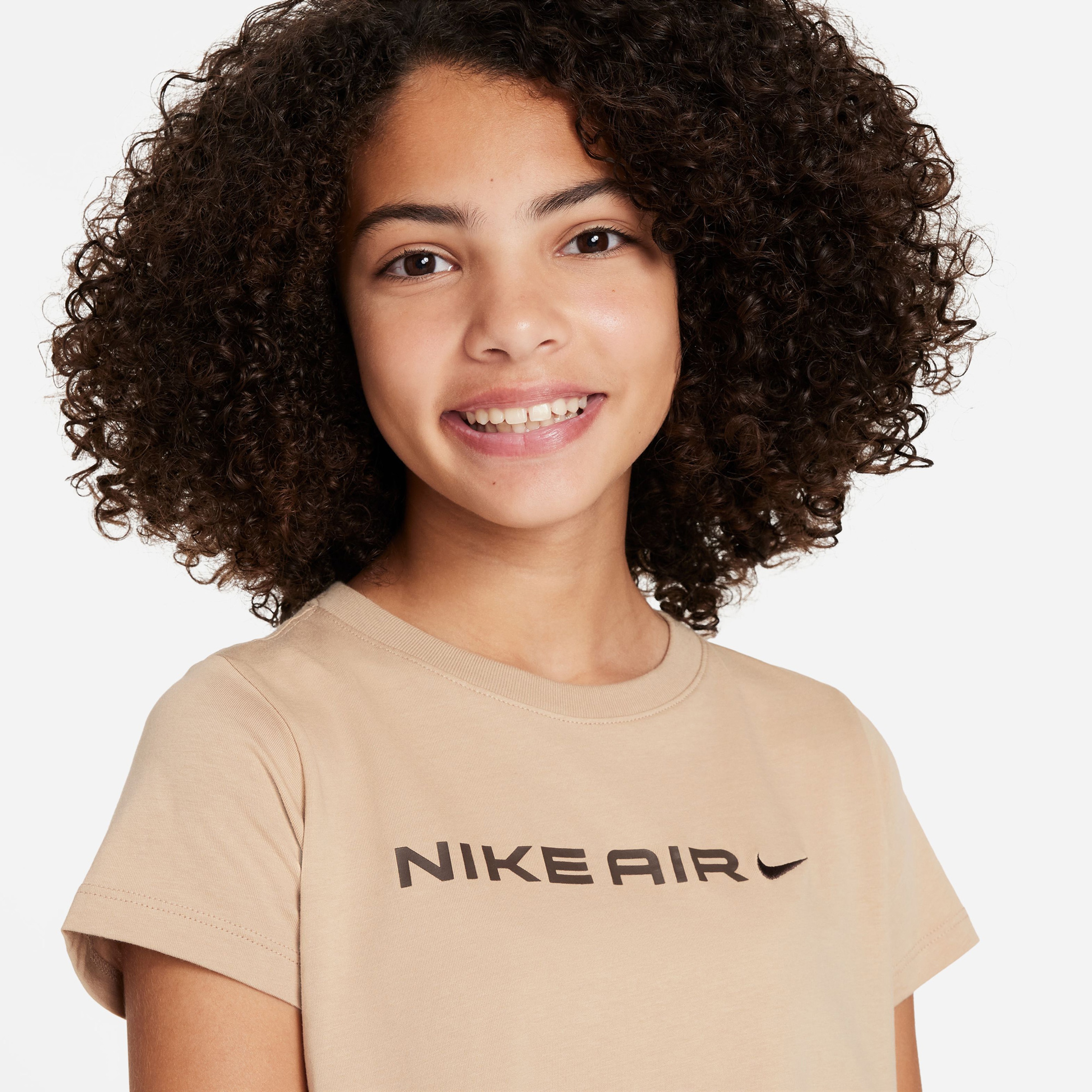Nike Air Crop Çocuk Bej T-Shirt