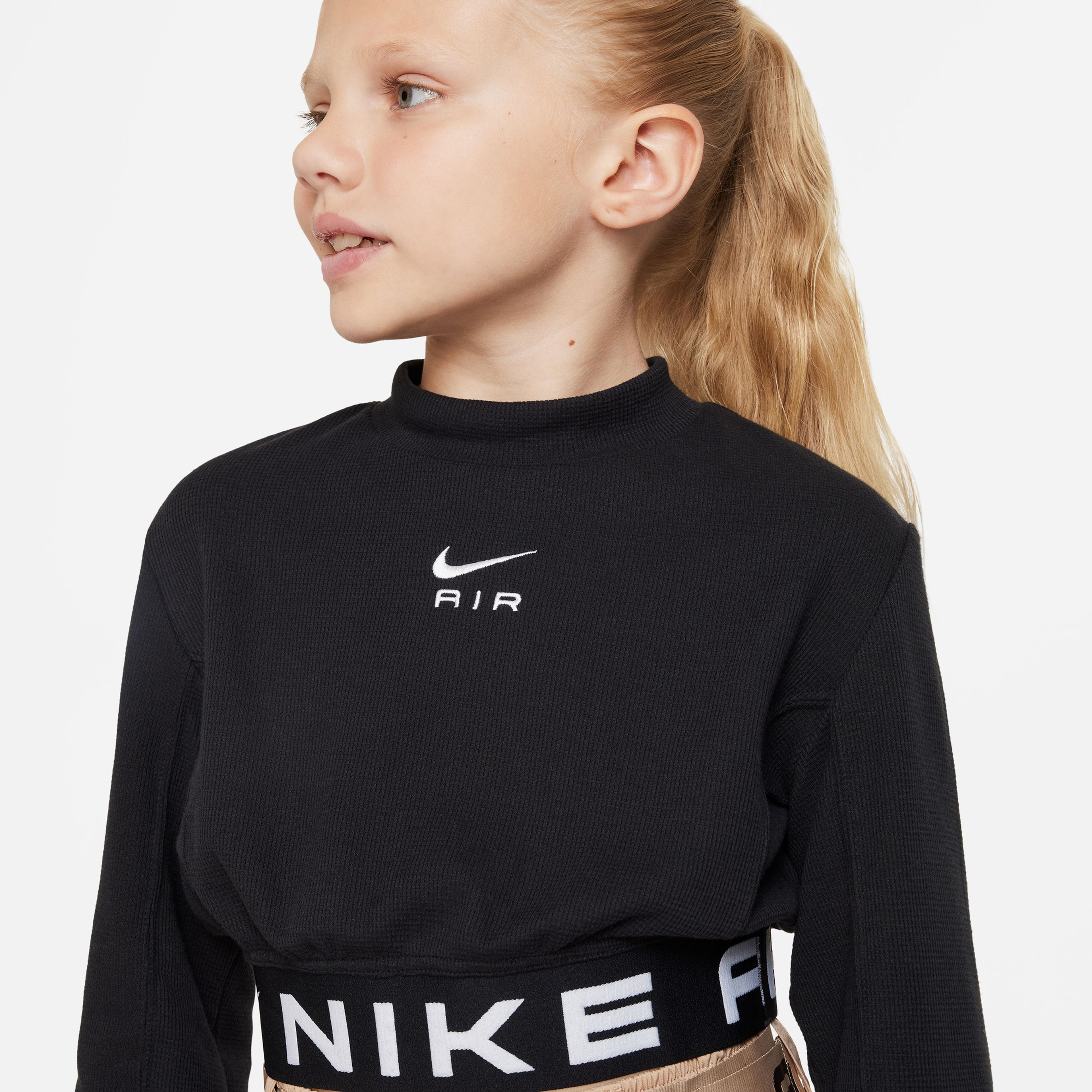 Nike Air Older Çocuk Siyah Uzun Kollu T-Shirt