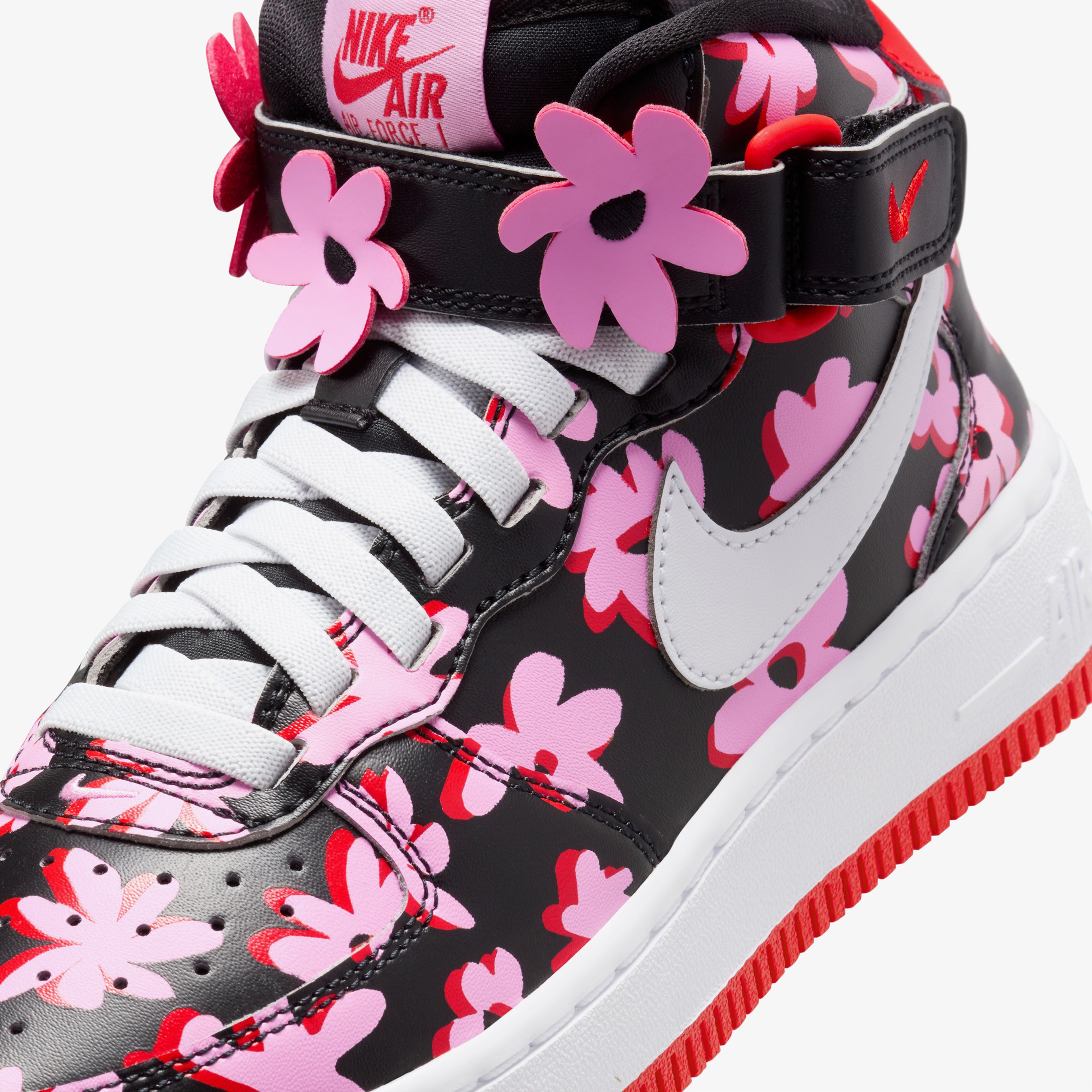 Nike Air Force 1 Mid EasyOn Genç Siyah Spor Ayakkabı