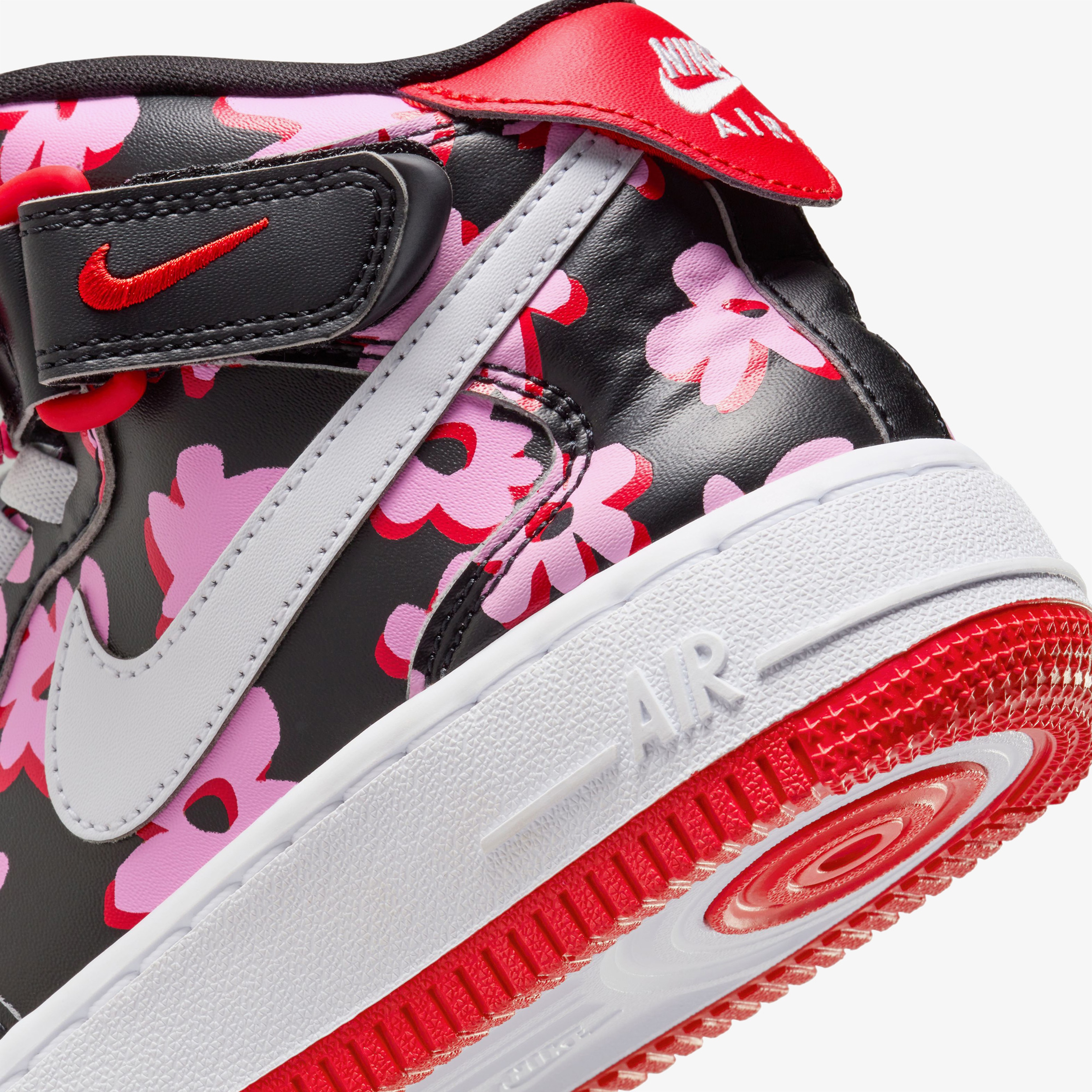 Nike Air Force 1 Mid EasyOn Genç Siyah Spor Ayakkabı