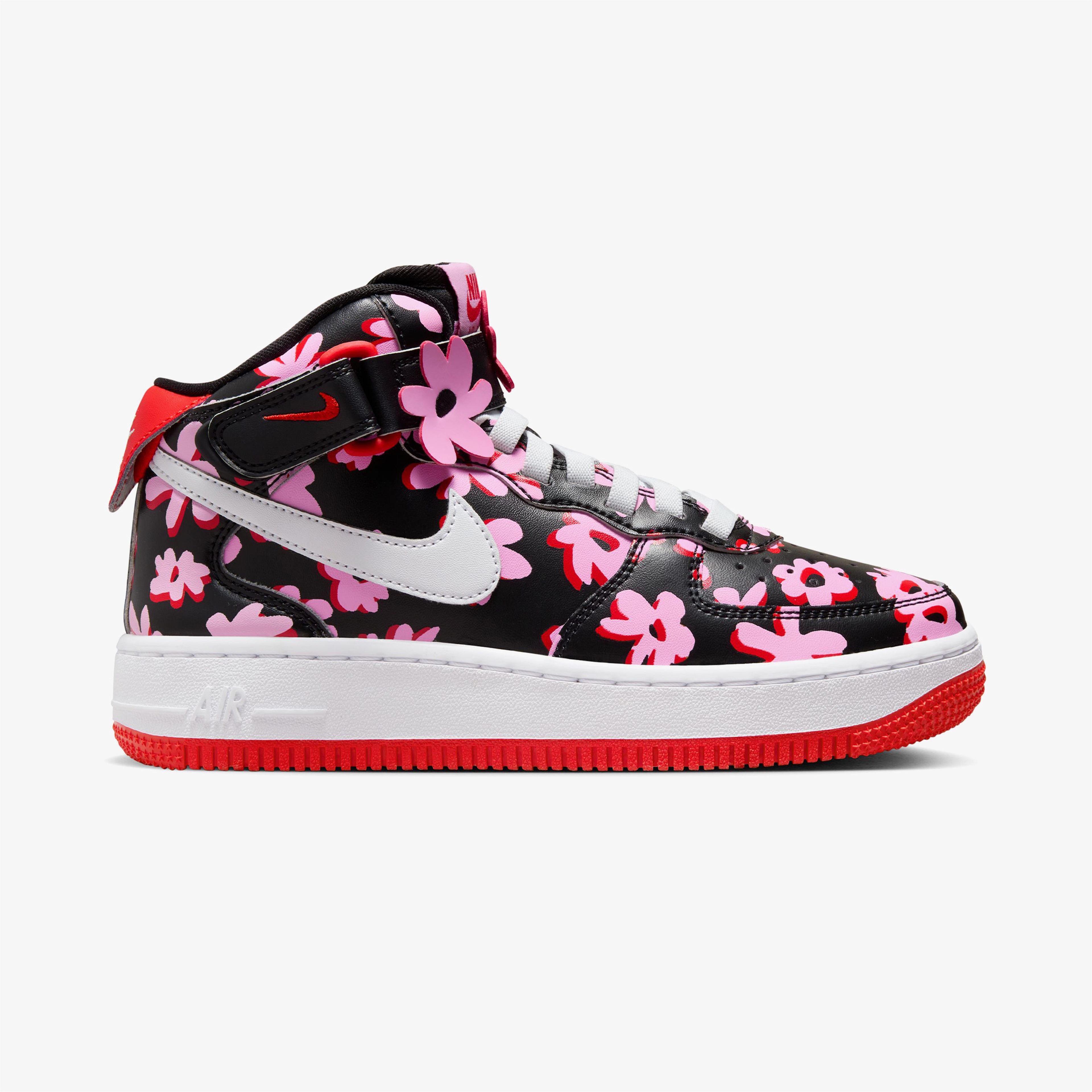 Nike Air Force 1 Mid EasyOn Genç Siyah Spor Ayakkabı