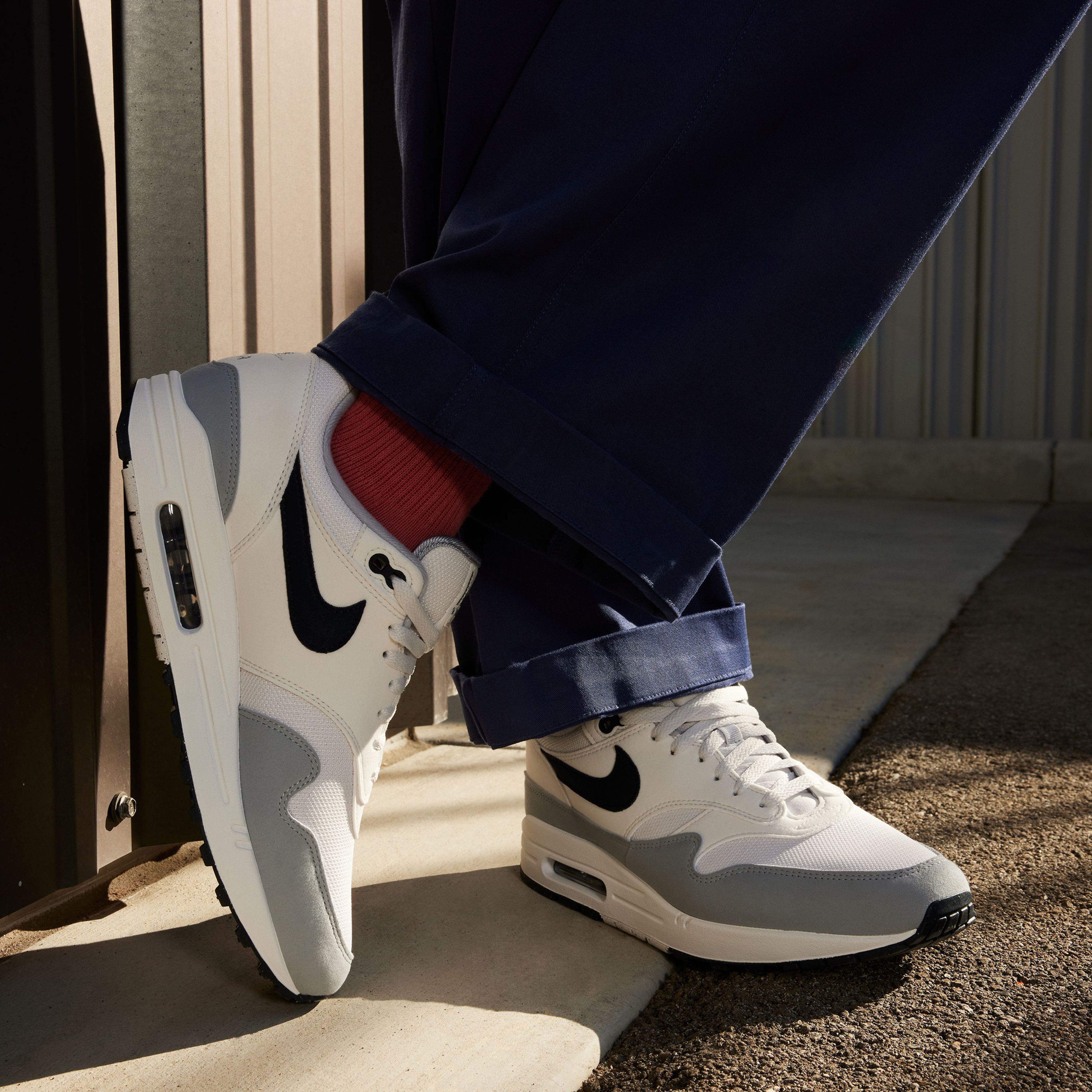 Nike Air Max 1 Erkek Krem Rengi Spor Ayakkabı