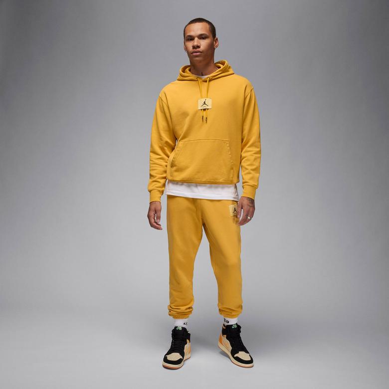 Jordan Essentials Wash Fleece Erkek Sarı Sweatshirt