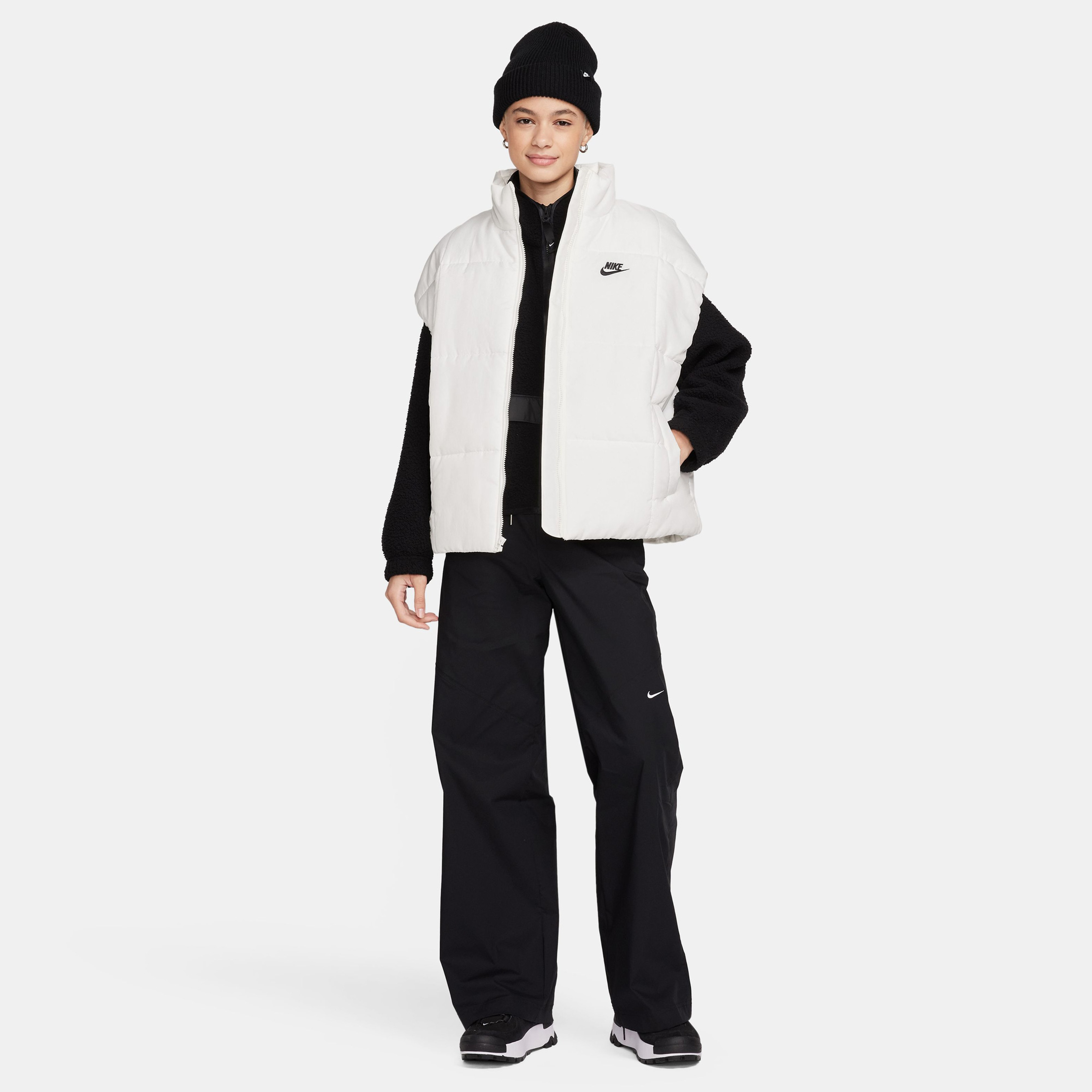 Nike Sportswear Classic Puffer Kadın Beyaz Yelek