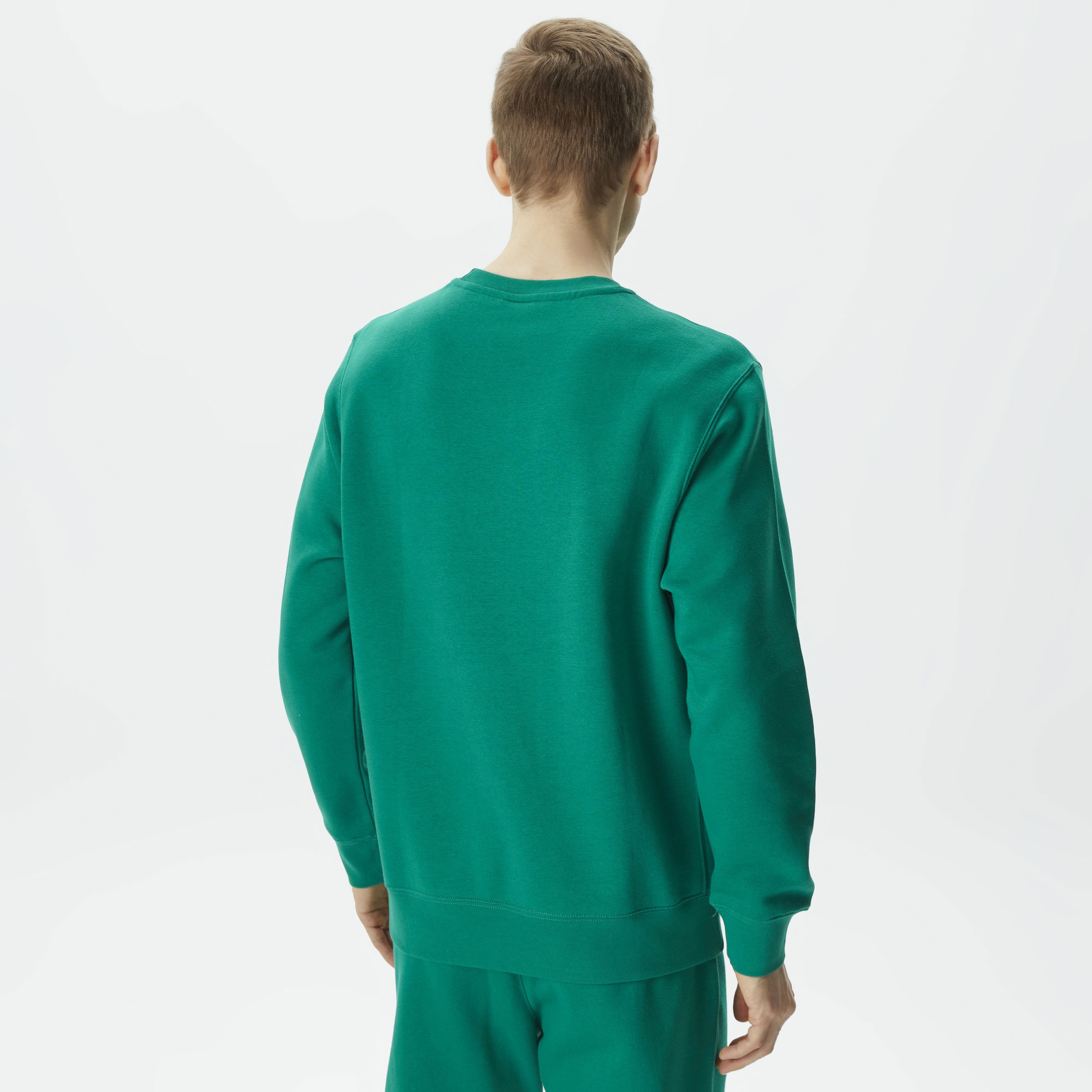 Nike Club Fleece Crew Stack Erkek Yeşil Sweatshirt