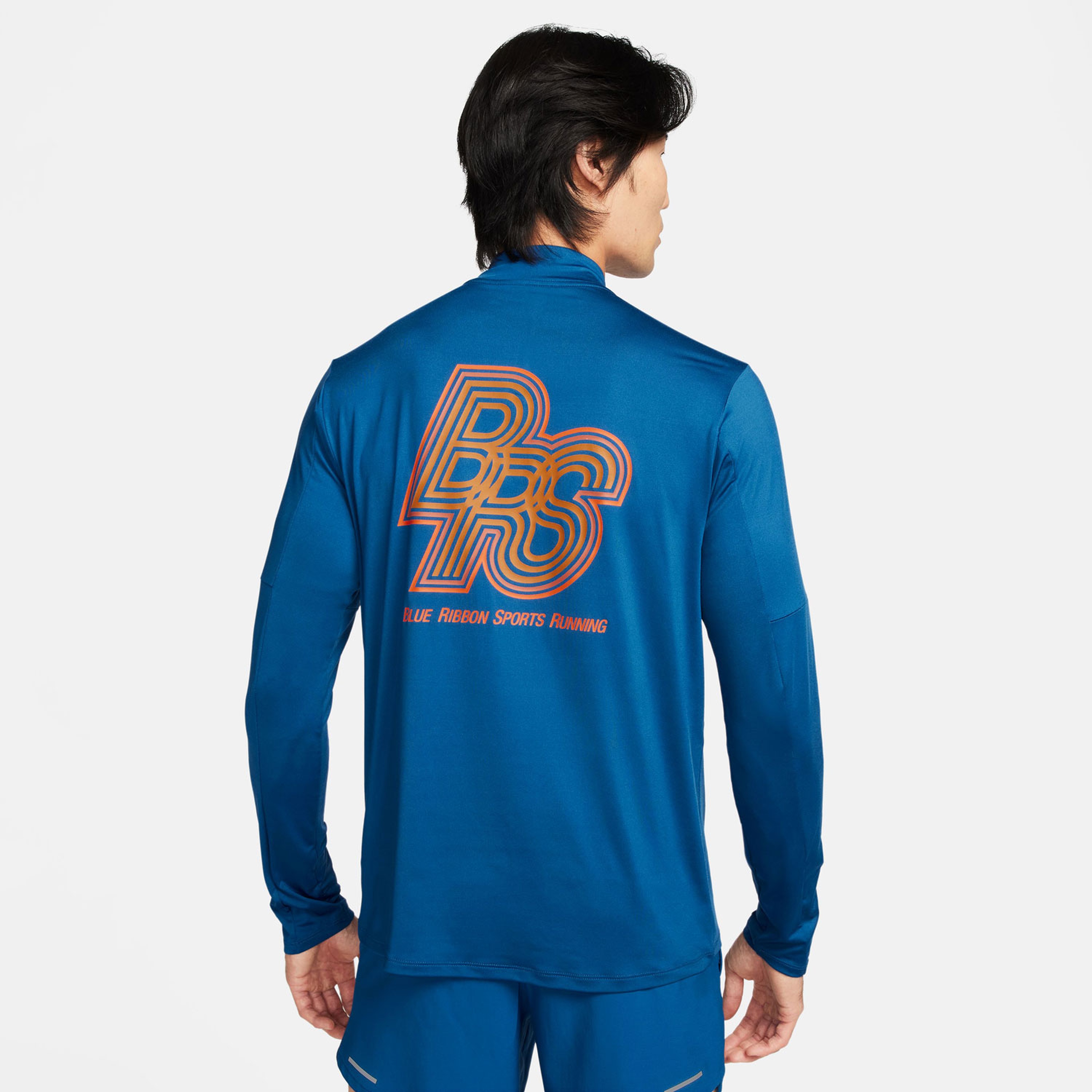 Nike Running Energy Element Erkek Mavi Uzun Kollu T-Shirt