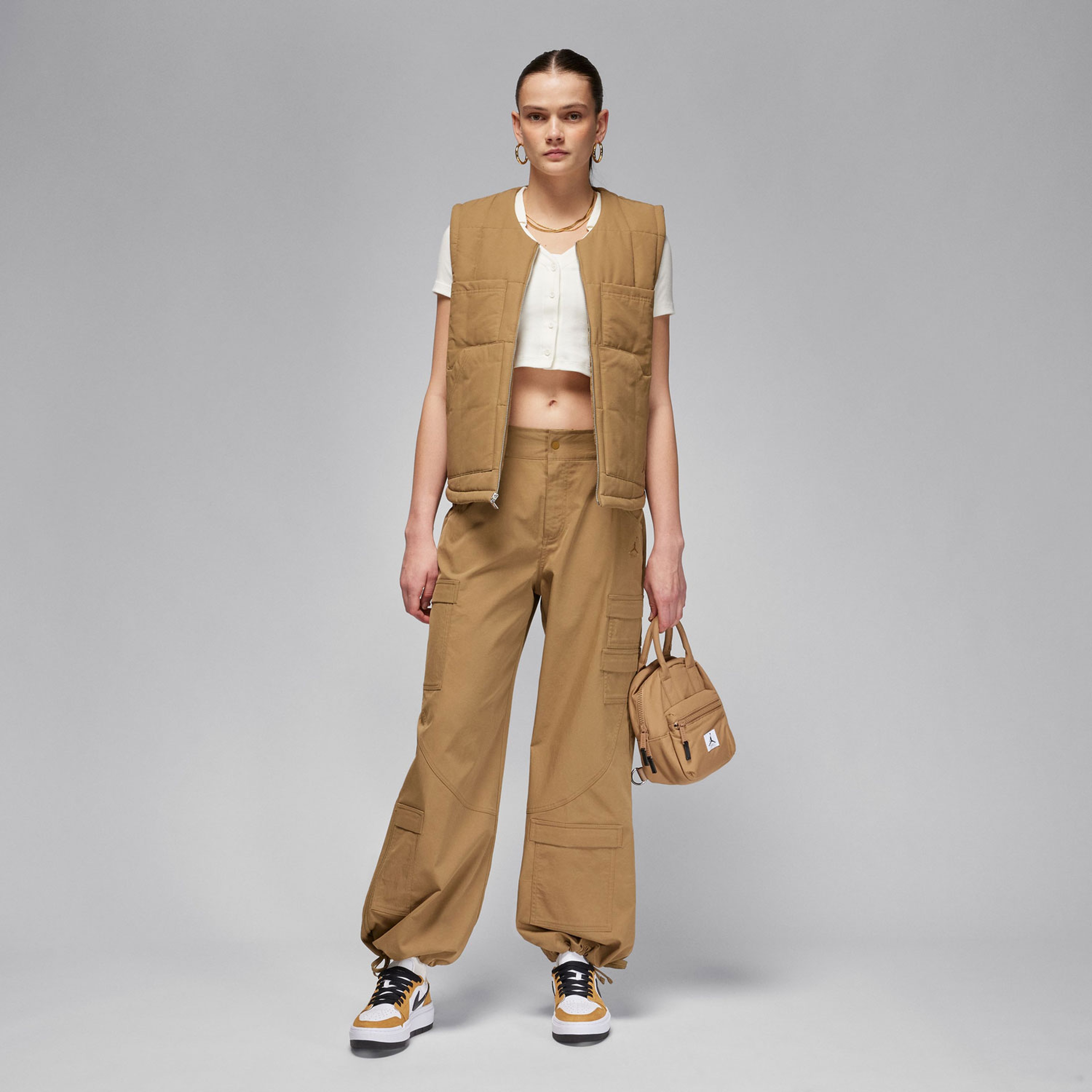 Jordan Kadın Krem Rengi T-Shirt