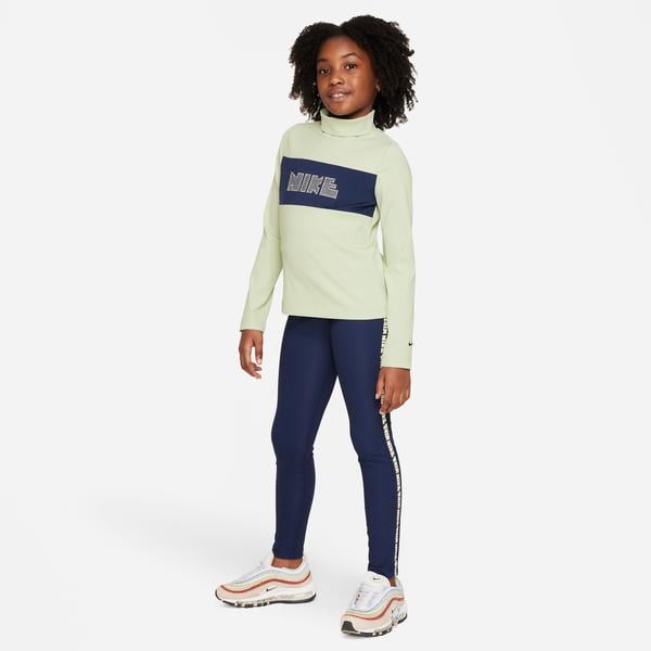 Nike Sportswear Dri-FIT Winterscape Çocuk Yeşil Uzun Kollu T-Shirt