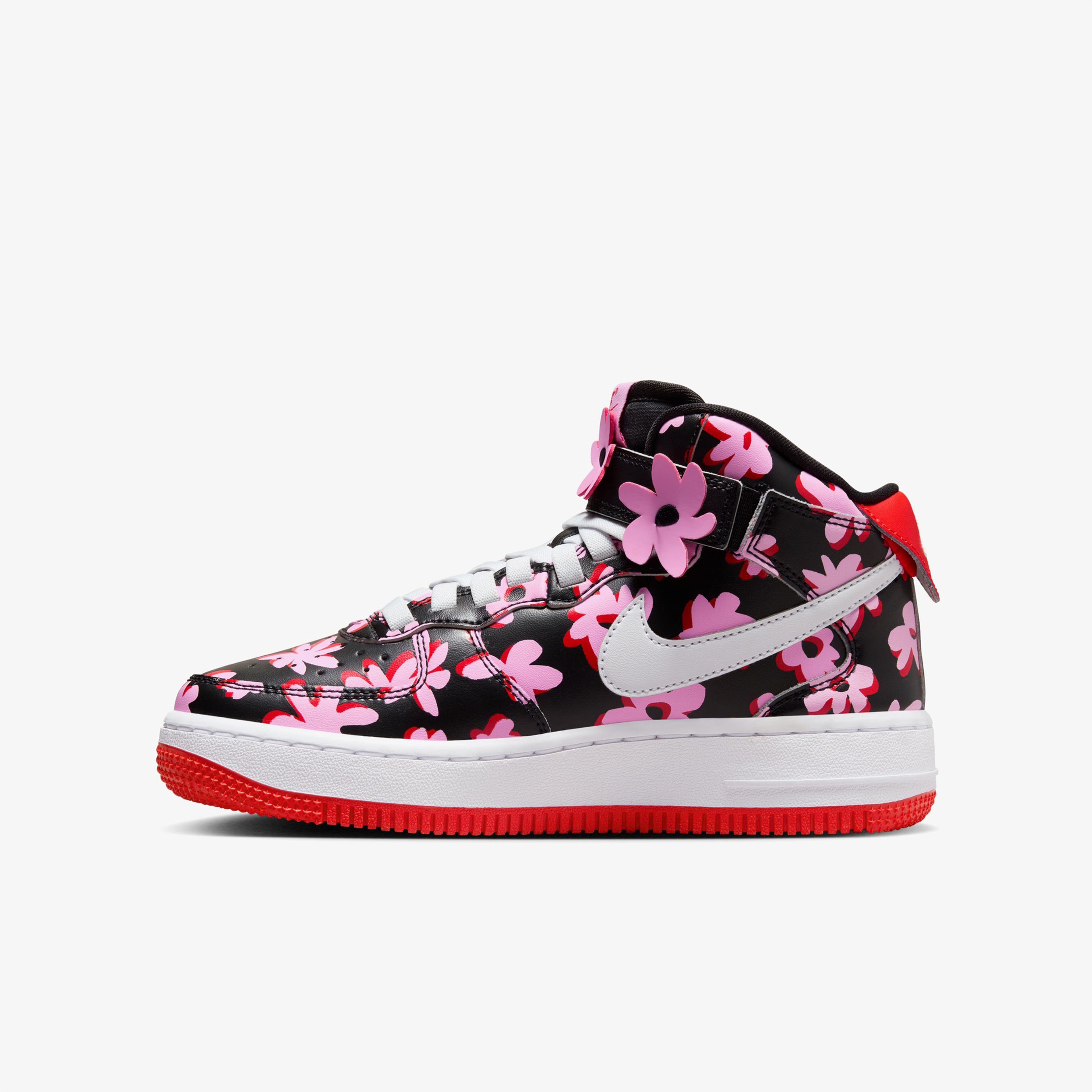 Nike Air Force 1 Mid EasyOn Genç Siyah Spor Ayakkabı