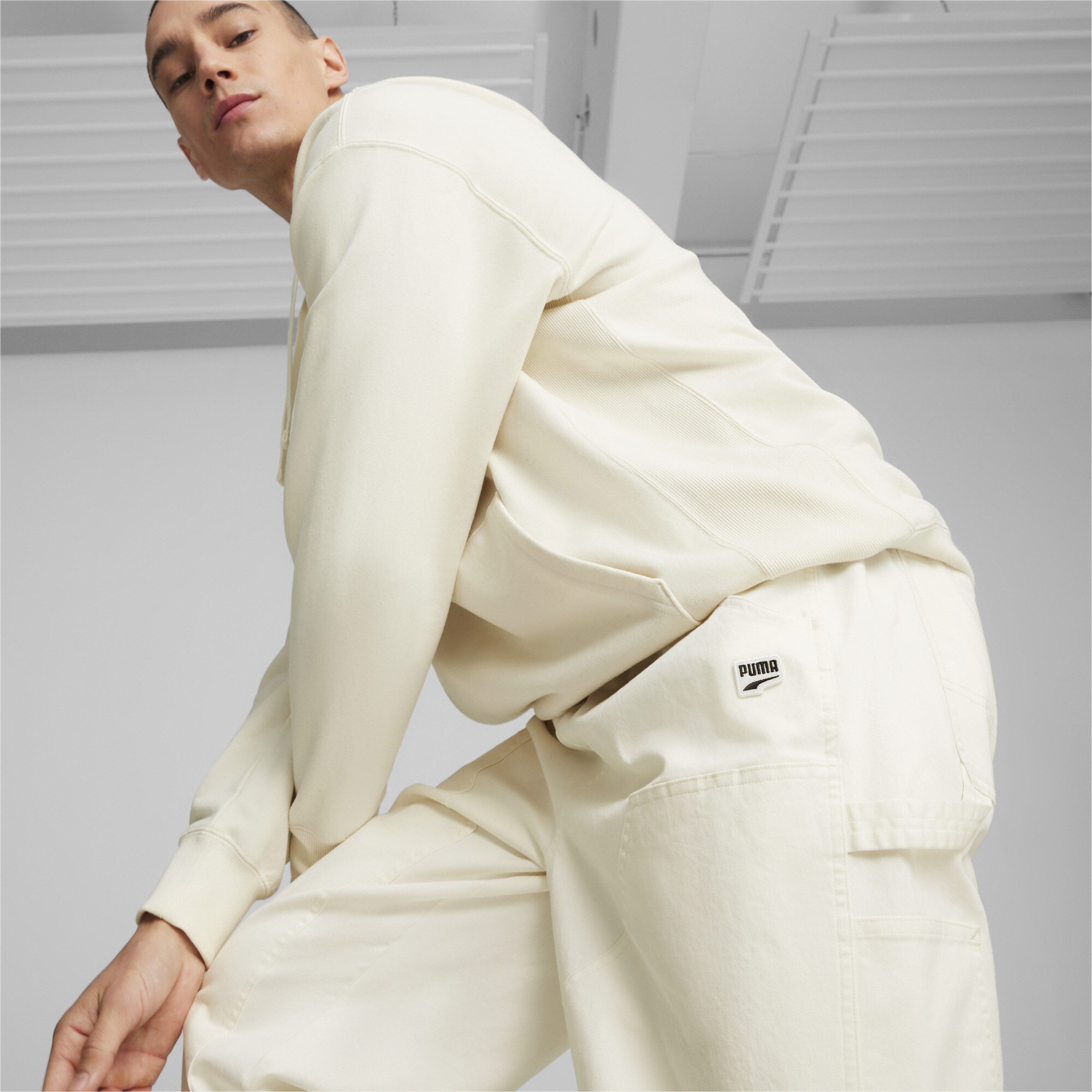 Puma Downtown Erkek Krem Rengi Eşofman Altı