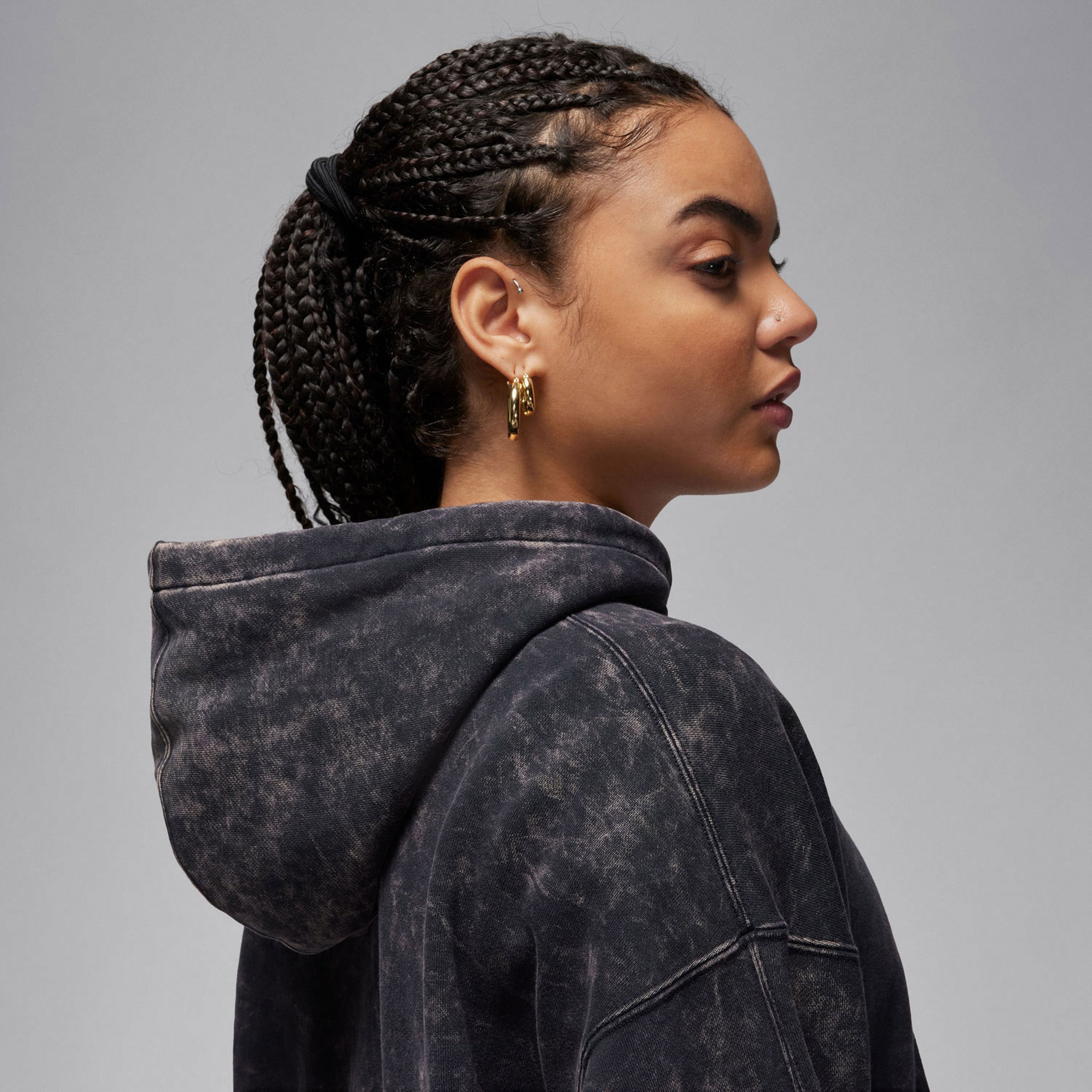 Jordan Flight Fleece Kadın Siyah Sweatshirt