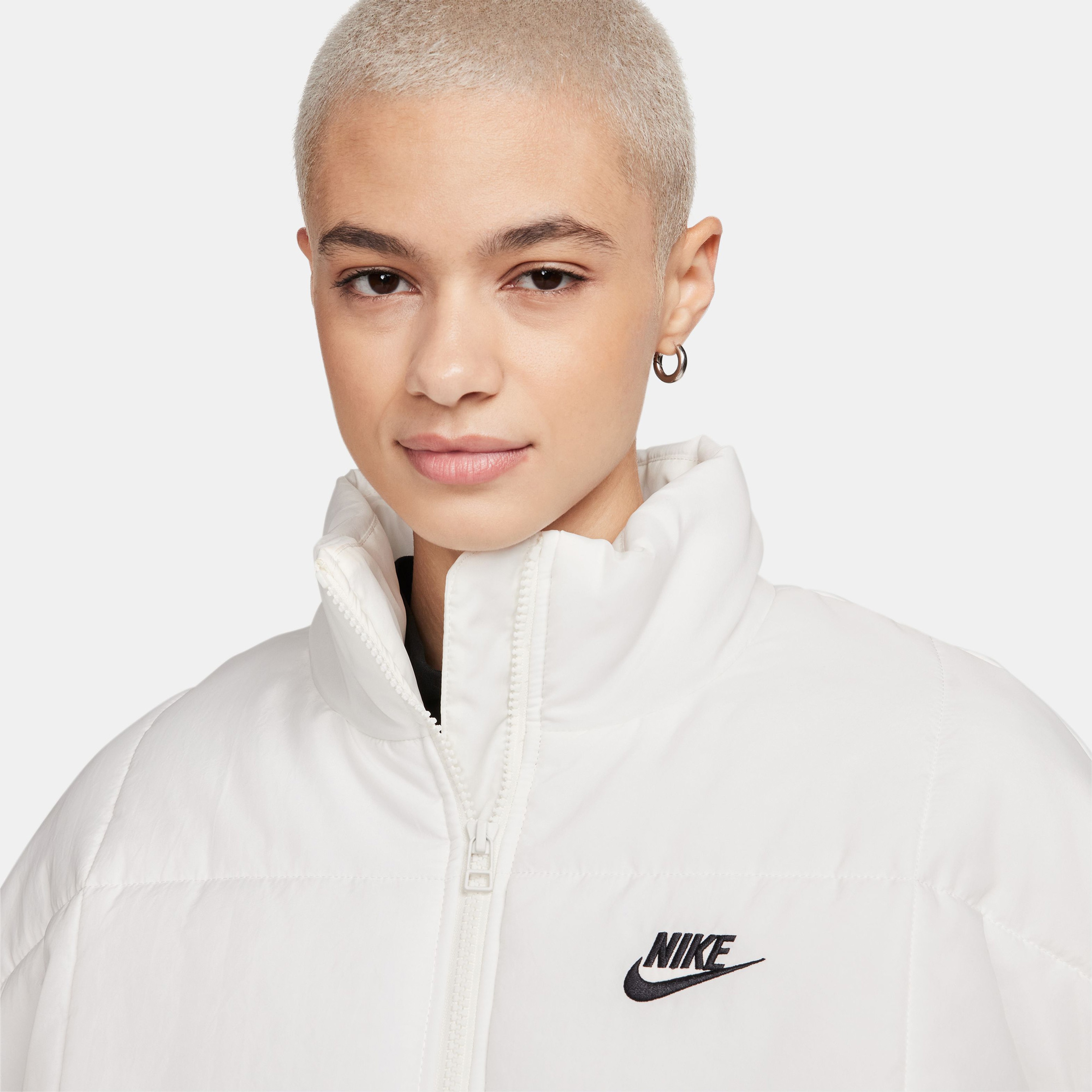 Nike Sportswear Classic Puffer Kadın Beyaz Yelek