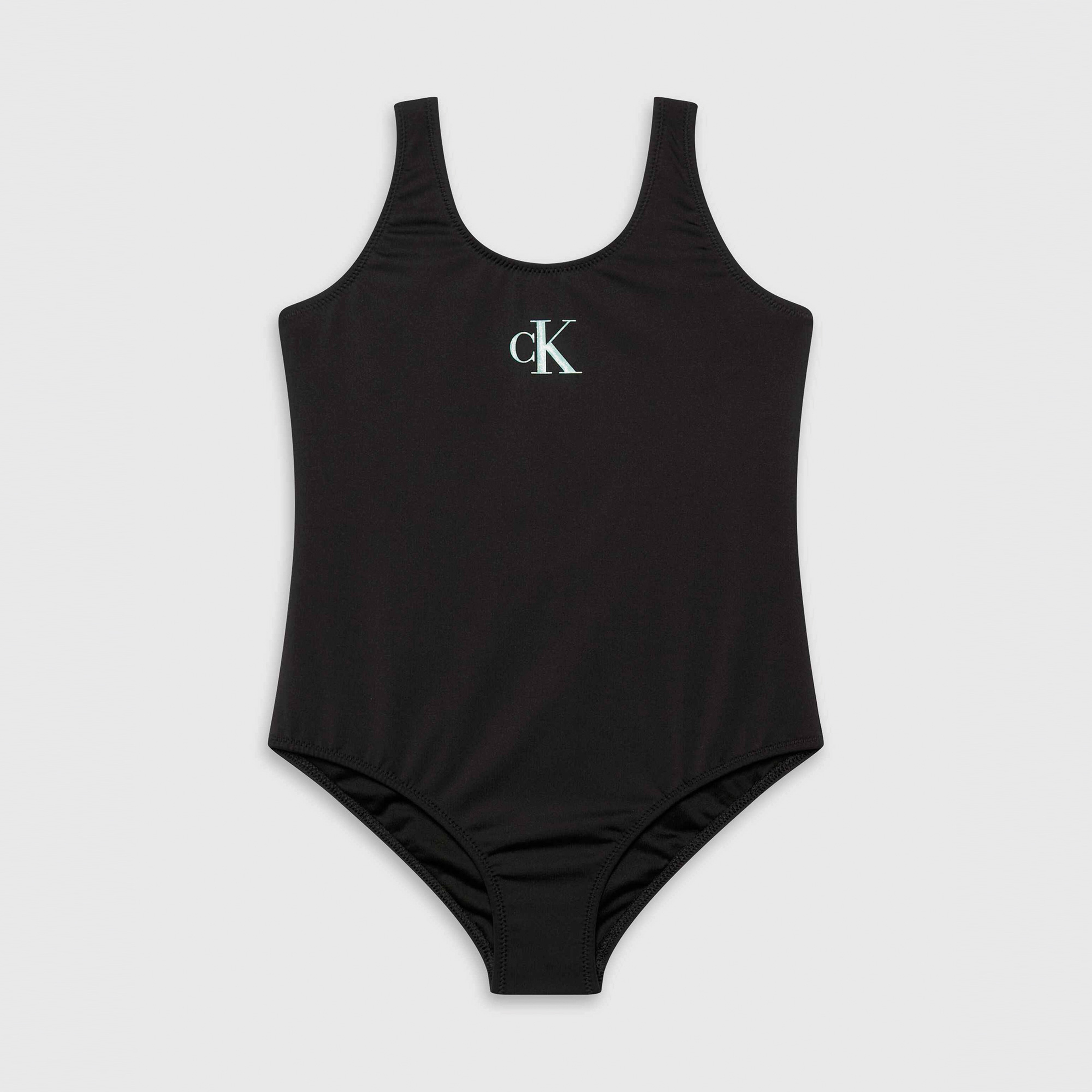 Calvin Klein Monogram Çocuk Siyah Mayo