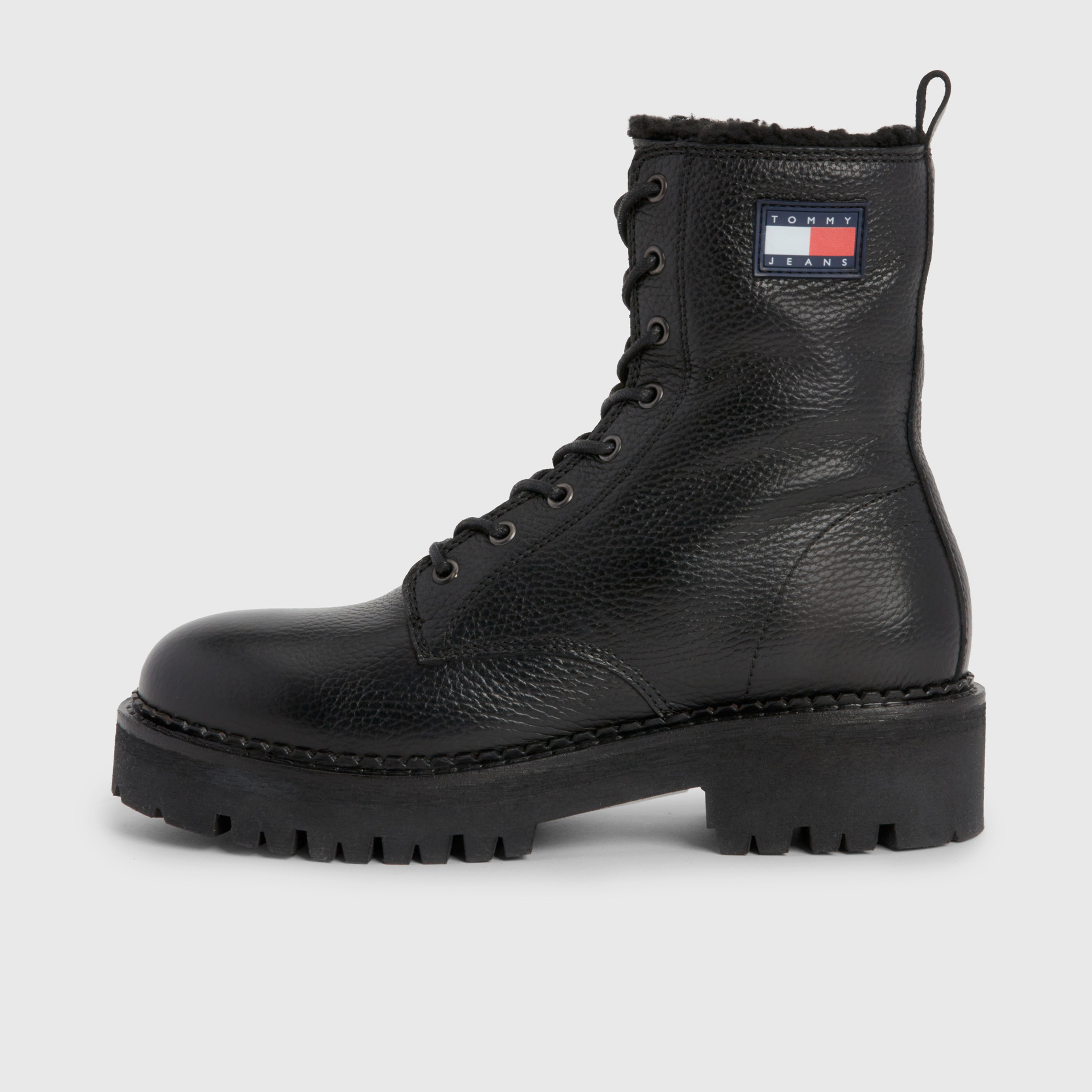 Tommy Hilfiger Tjw Urban Boot Tumbled Ltr Wl Kadın Siyah Bot