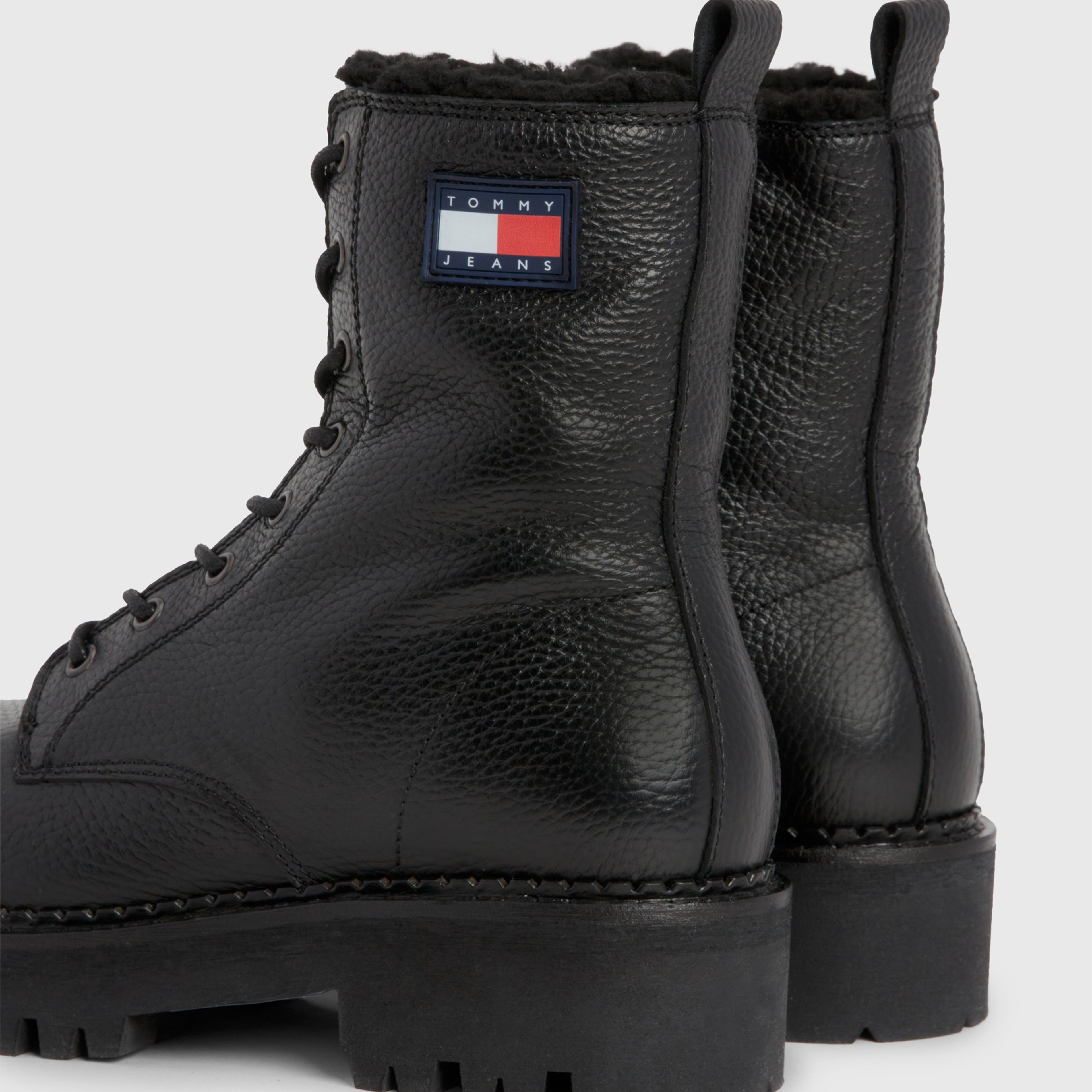 Tommy Hilfiger Tjw Urban Boot Tumbled Ltr Wl Kadın Siyah Bot