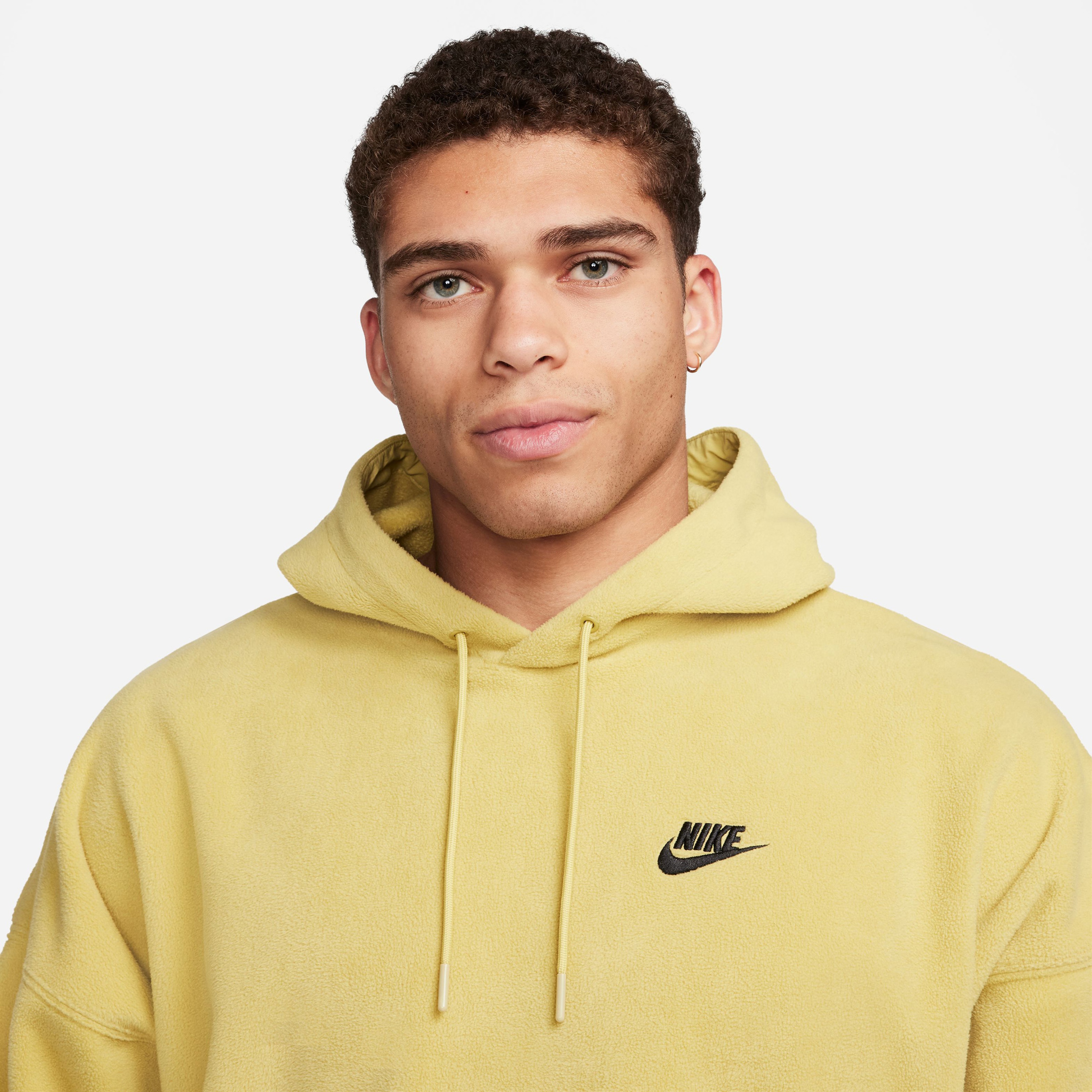 Nike Club Fleece+ Hoodie Erkek Sarı Sweatshirt