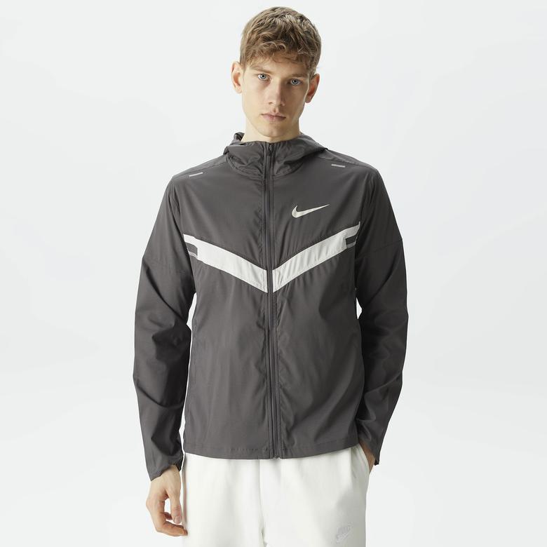 Nike Repel Windrunner Erkek Gri Ceket