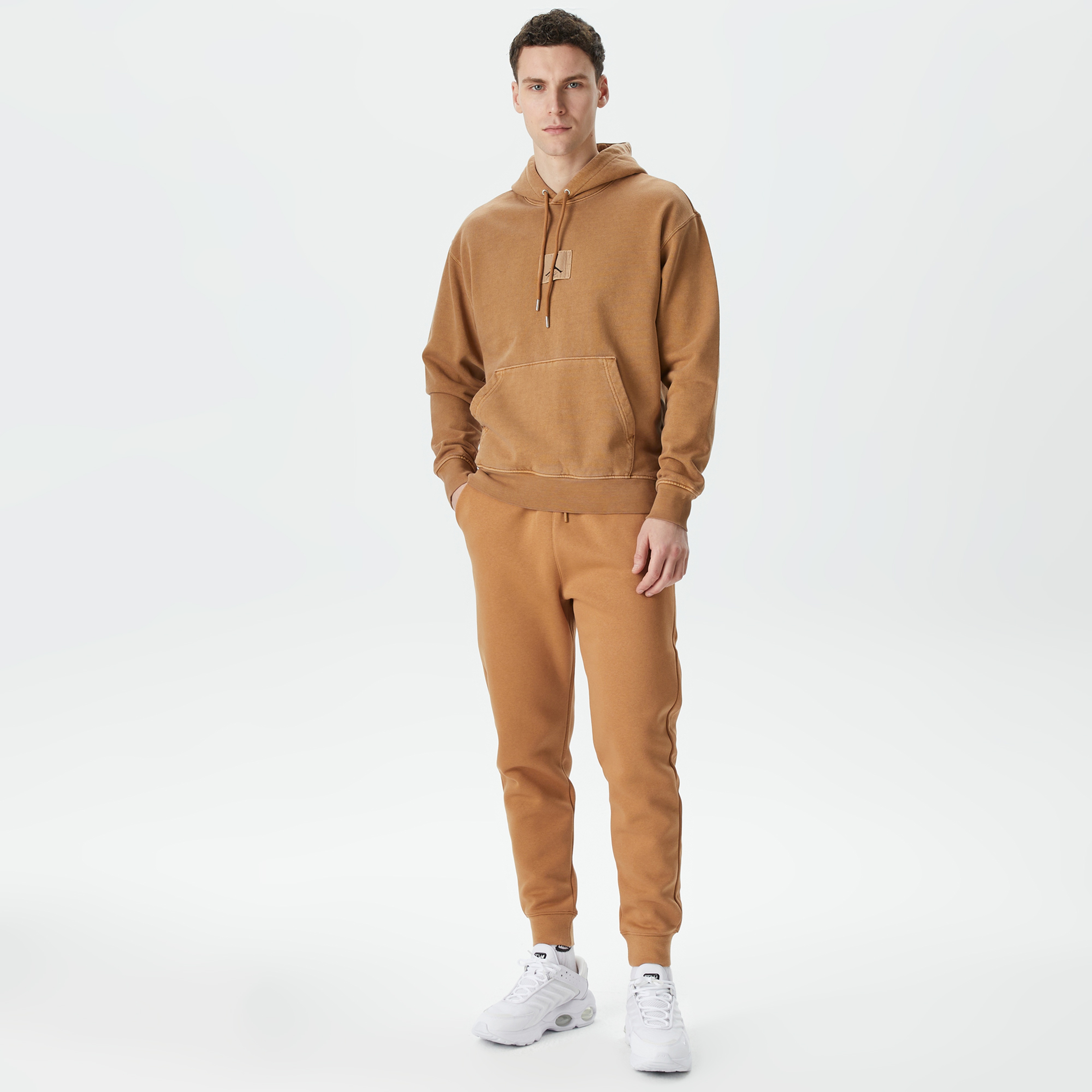 Jordan Essentials Wash Fleece Erkek Kahverengi Sweatshirt