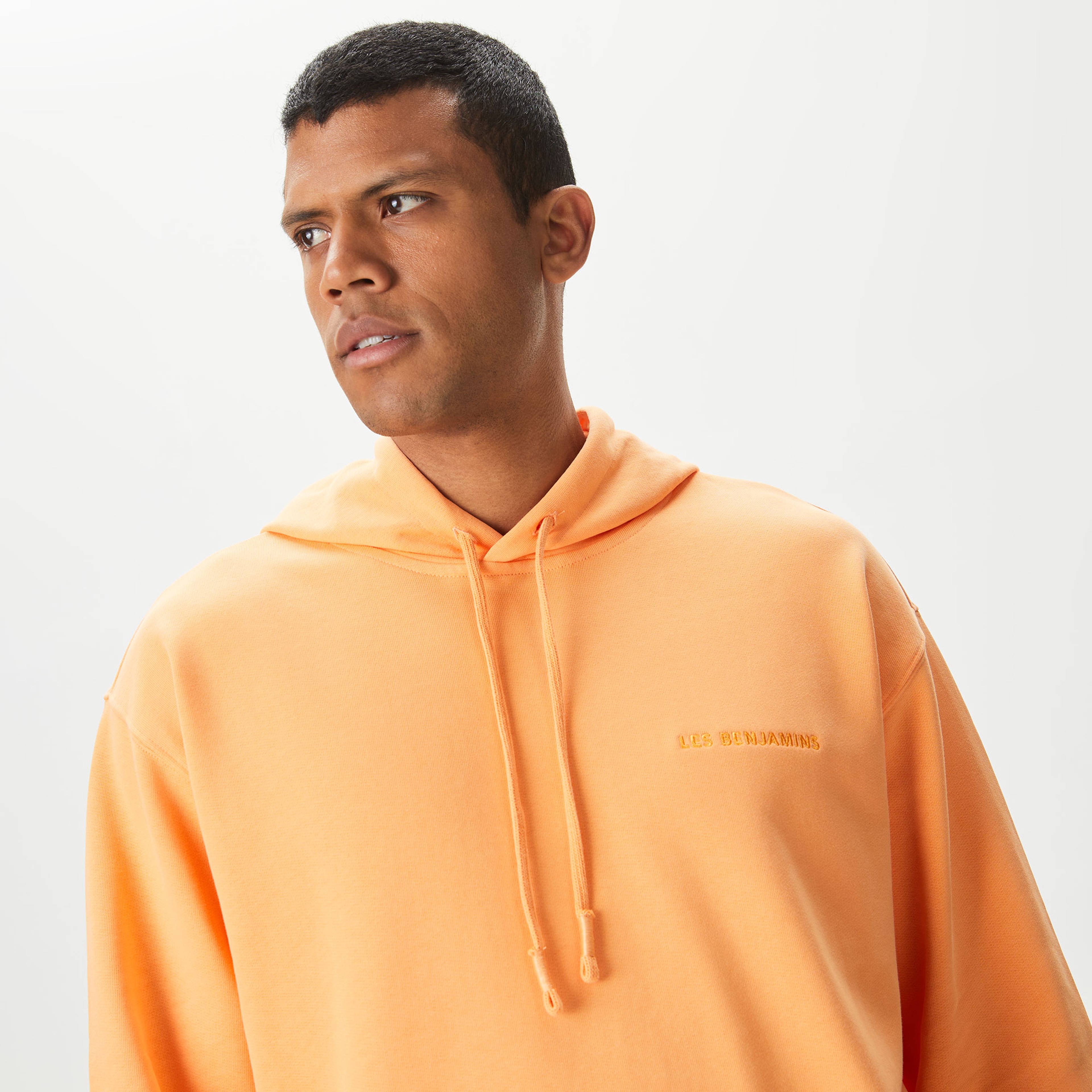 Les Benjamins Essentials 302 Erkek Turuncu Hoodie