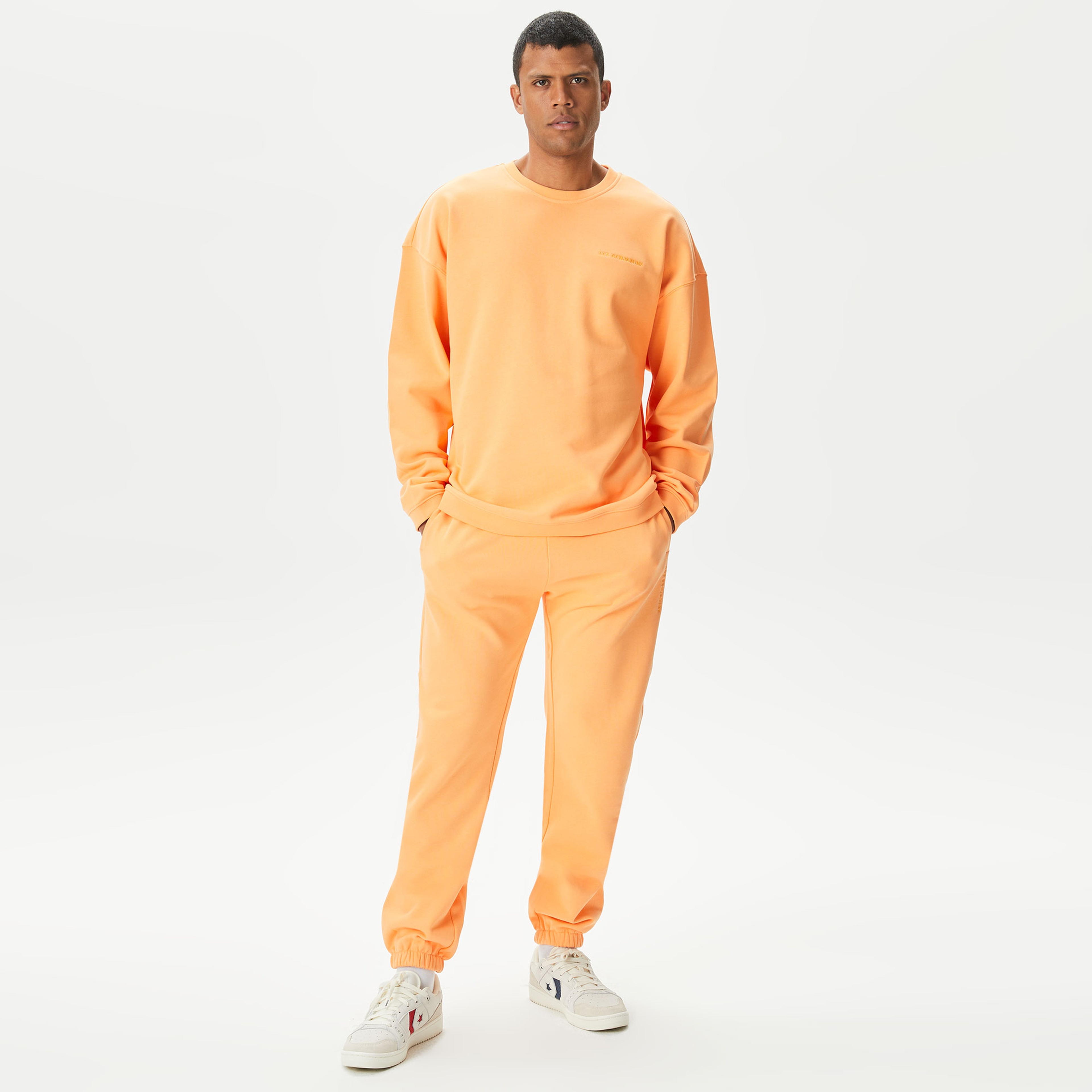 Les Benjamins Essentials 302 Erkek Turuncu Sweatshirt
