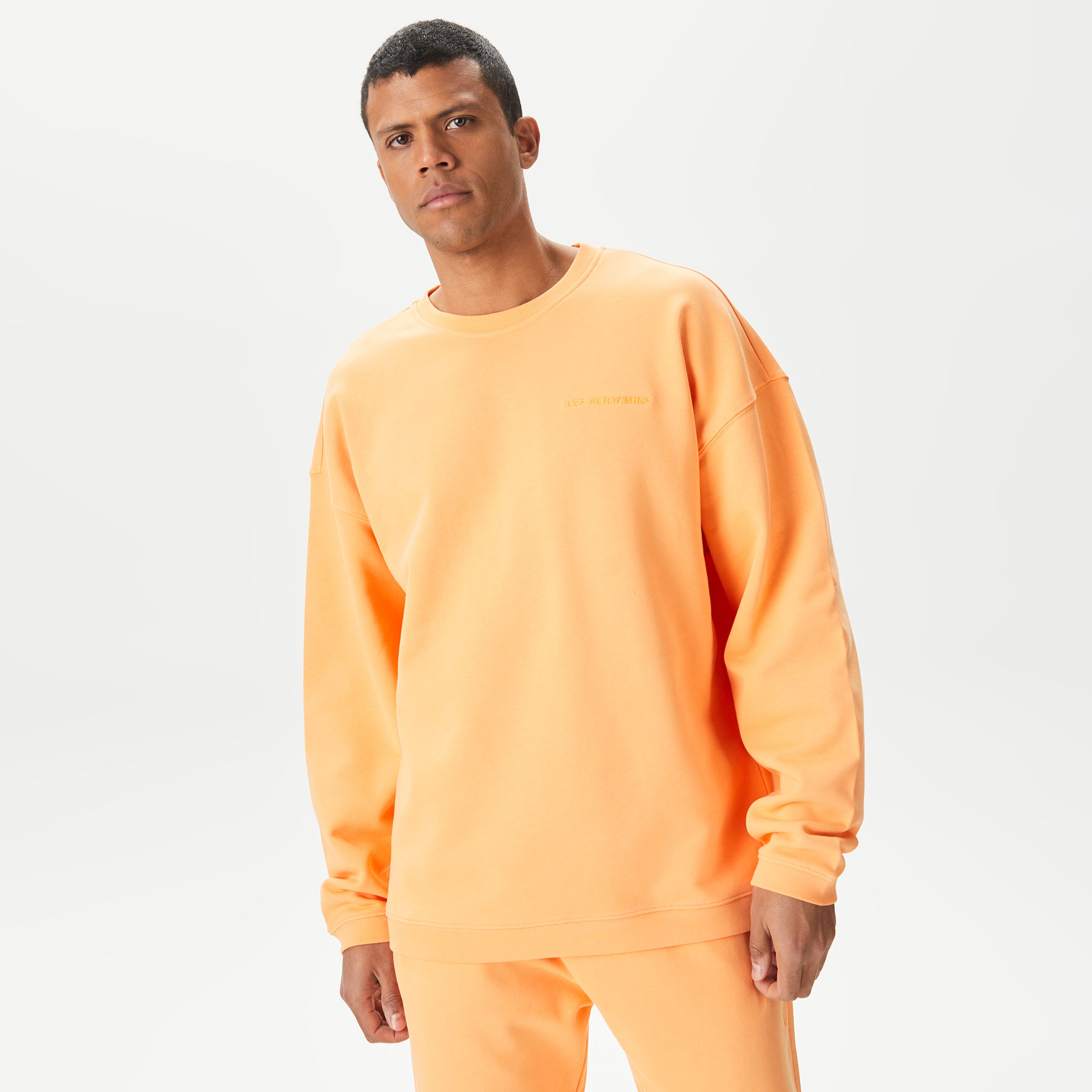 Les Benjamins Essentials 302 Erkek Turuncu Sweatshirt