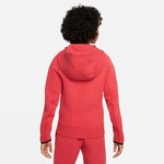 Nike Sportswear Tech Fleece Full Zip Çocuk Kırmızı Sweatshirt