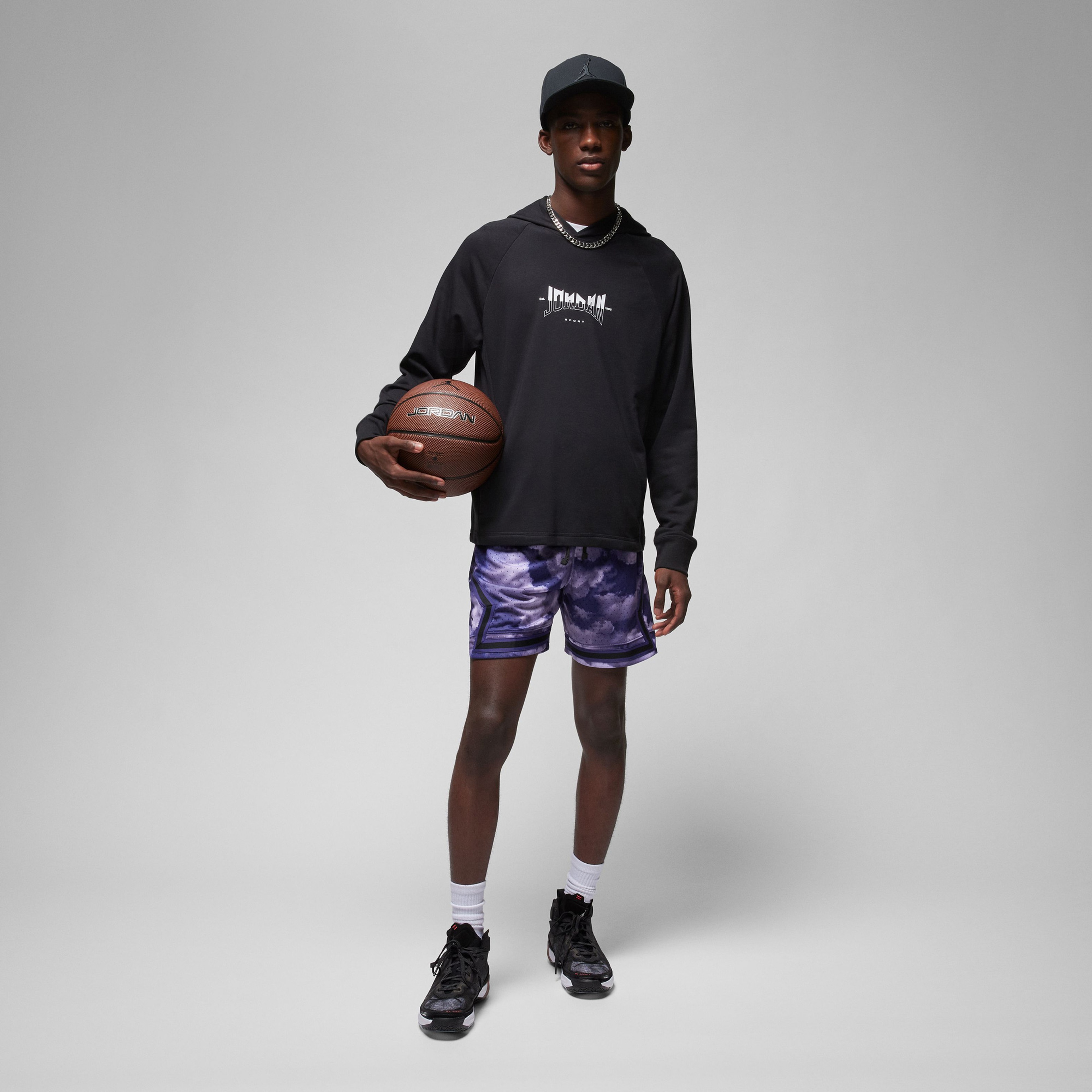 Jordan Dri-FIT Sport Fleece Erkek Siyah Sweatshirt