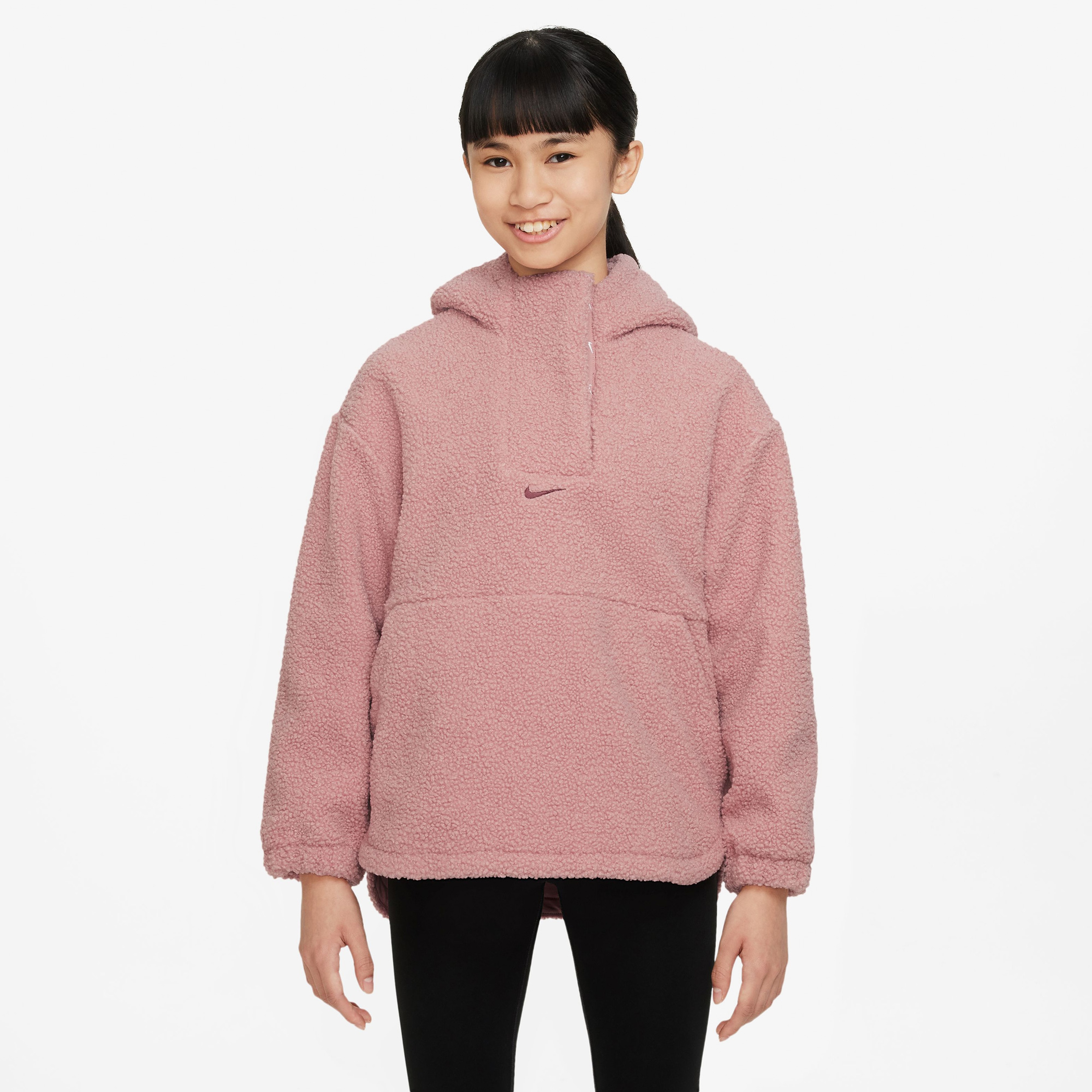 Nike Tech-Fleece Sherpa Çocuk Pembe Sweatshirt