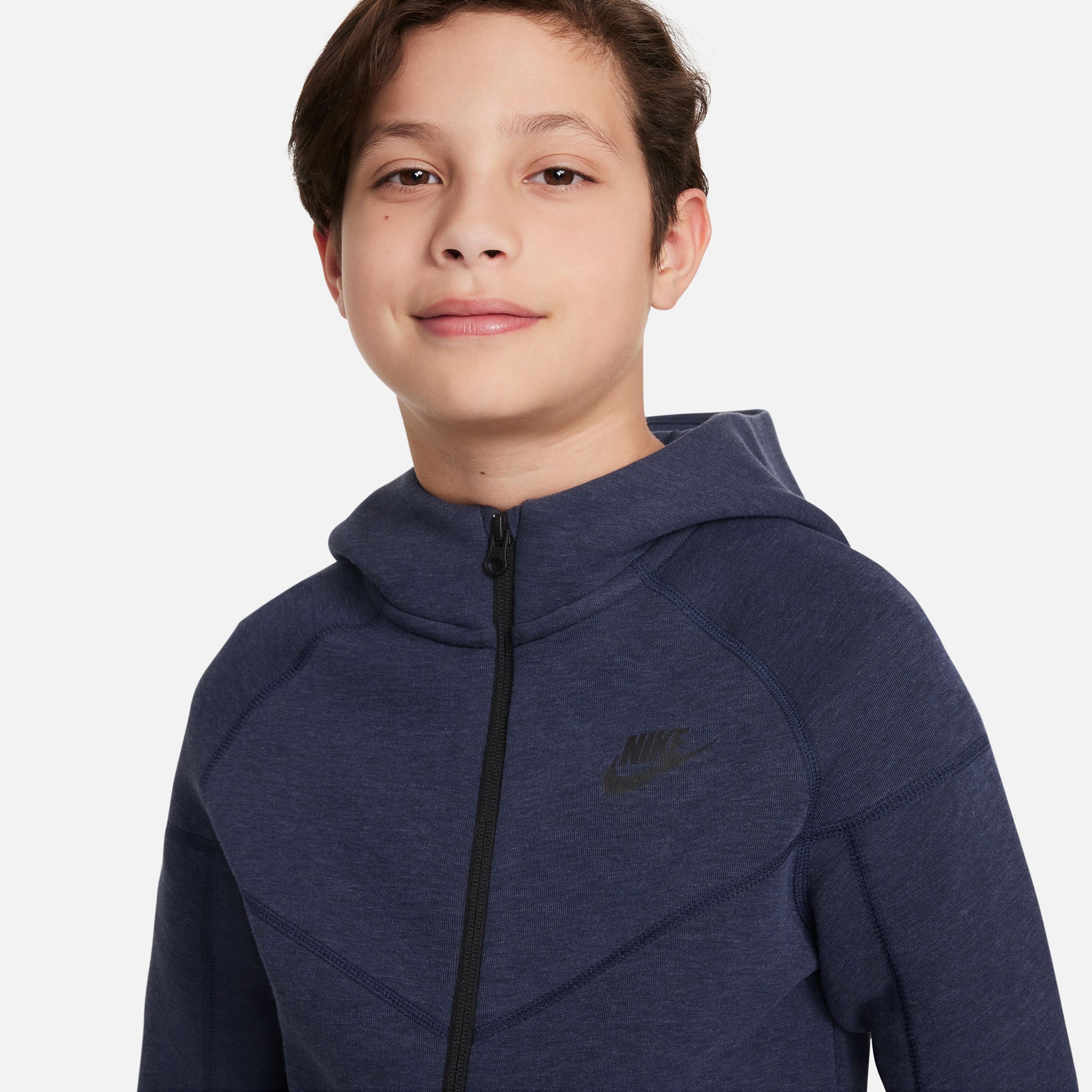 Nike Sportswear Tech Fleece Full Zip Çocuk Mavi Sweatshirt