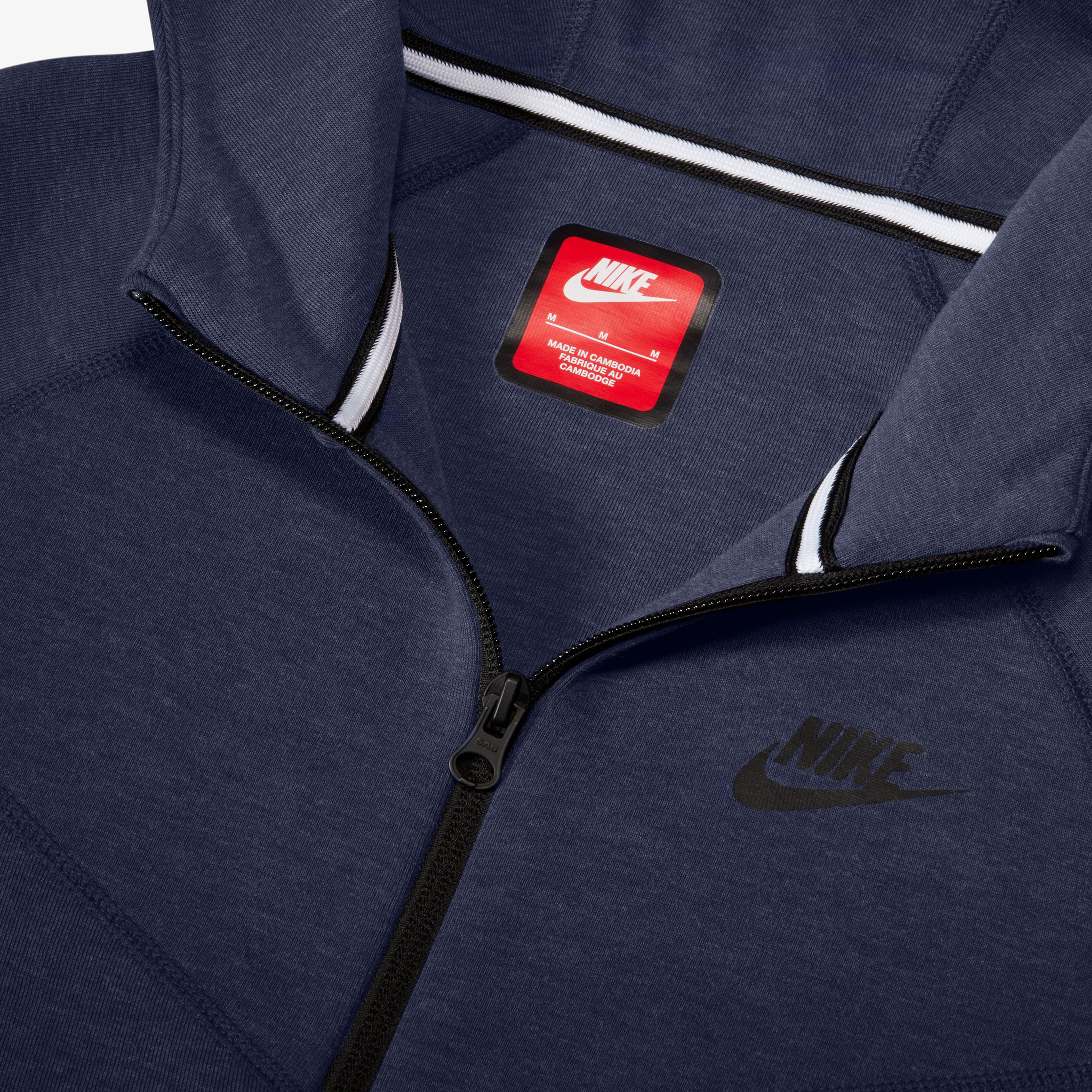 Nike Sportswear Tech Fleece Full Zip Çocuk Mavi Sweatshirt