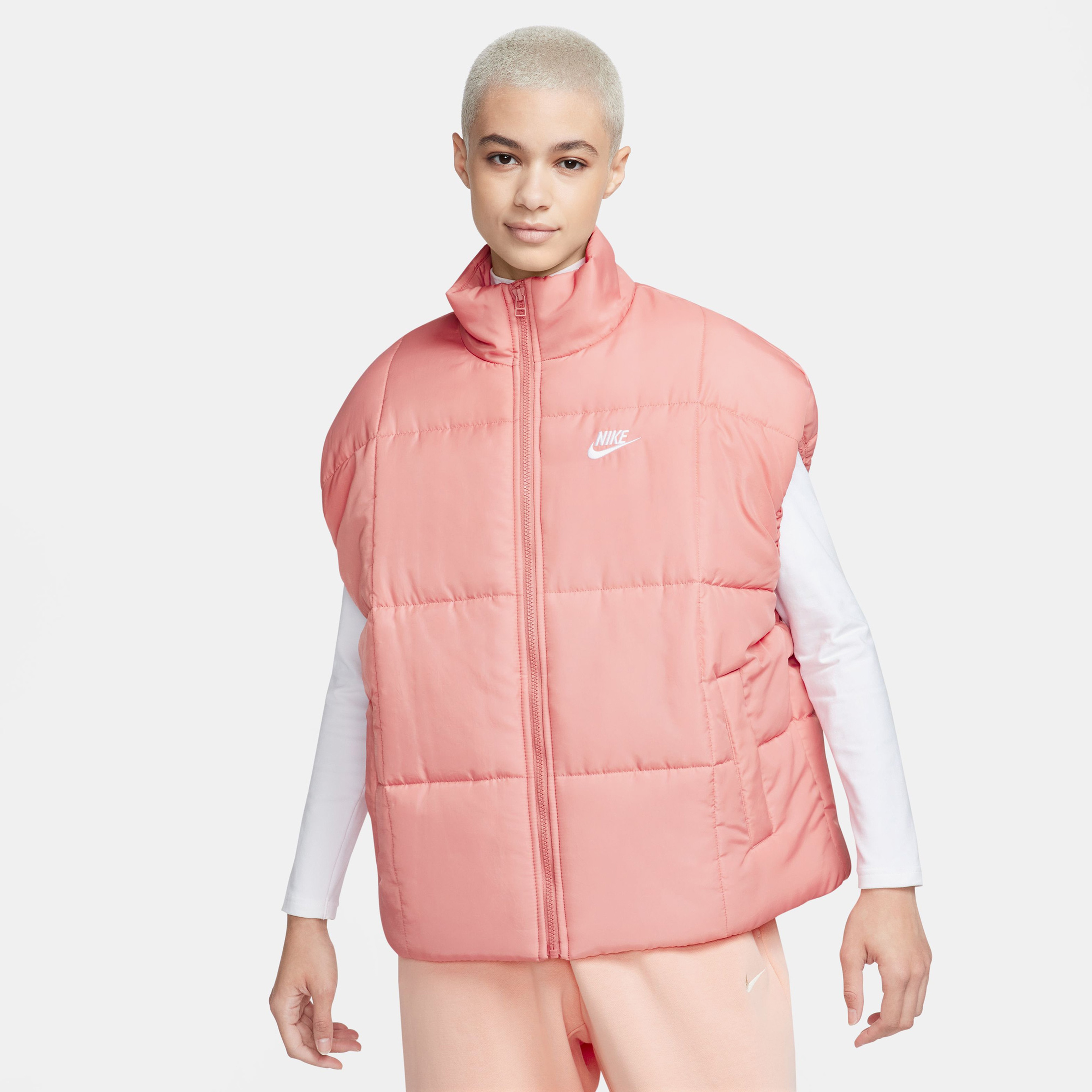 Nike Sportswear Classic Puffer Kadın Kırmızı Yelek