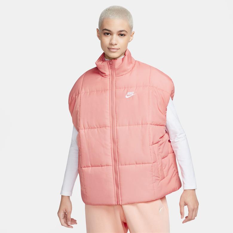 Nike Sportswear Classic Puffer Kadın Kırmızı Yelek